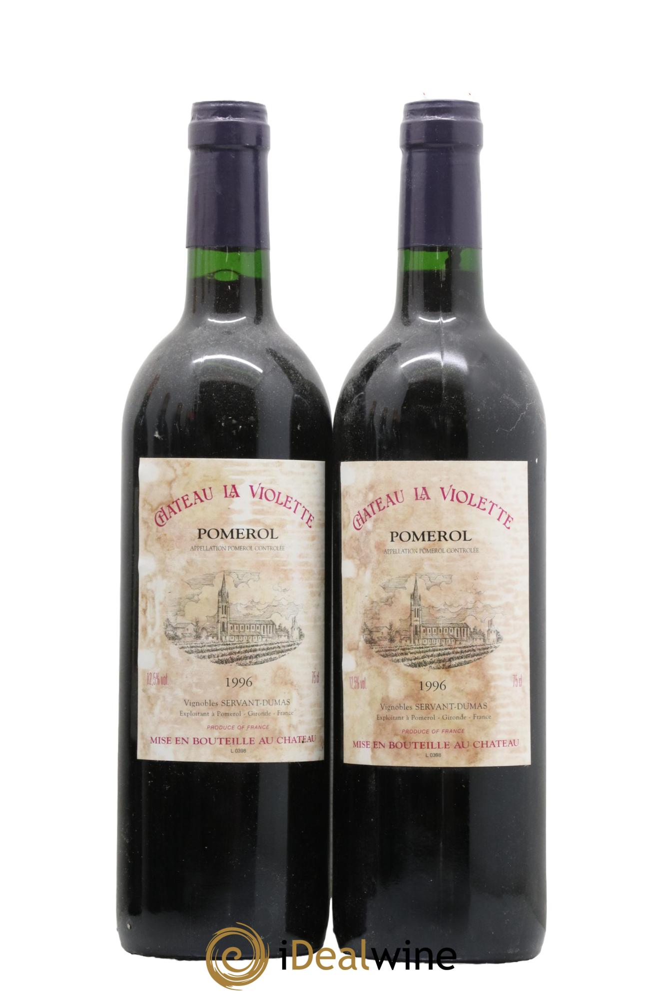 Château la Violette 1996 - Lot de 2 bouteilles - 0