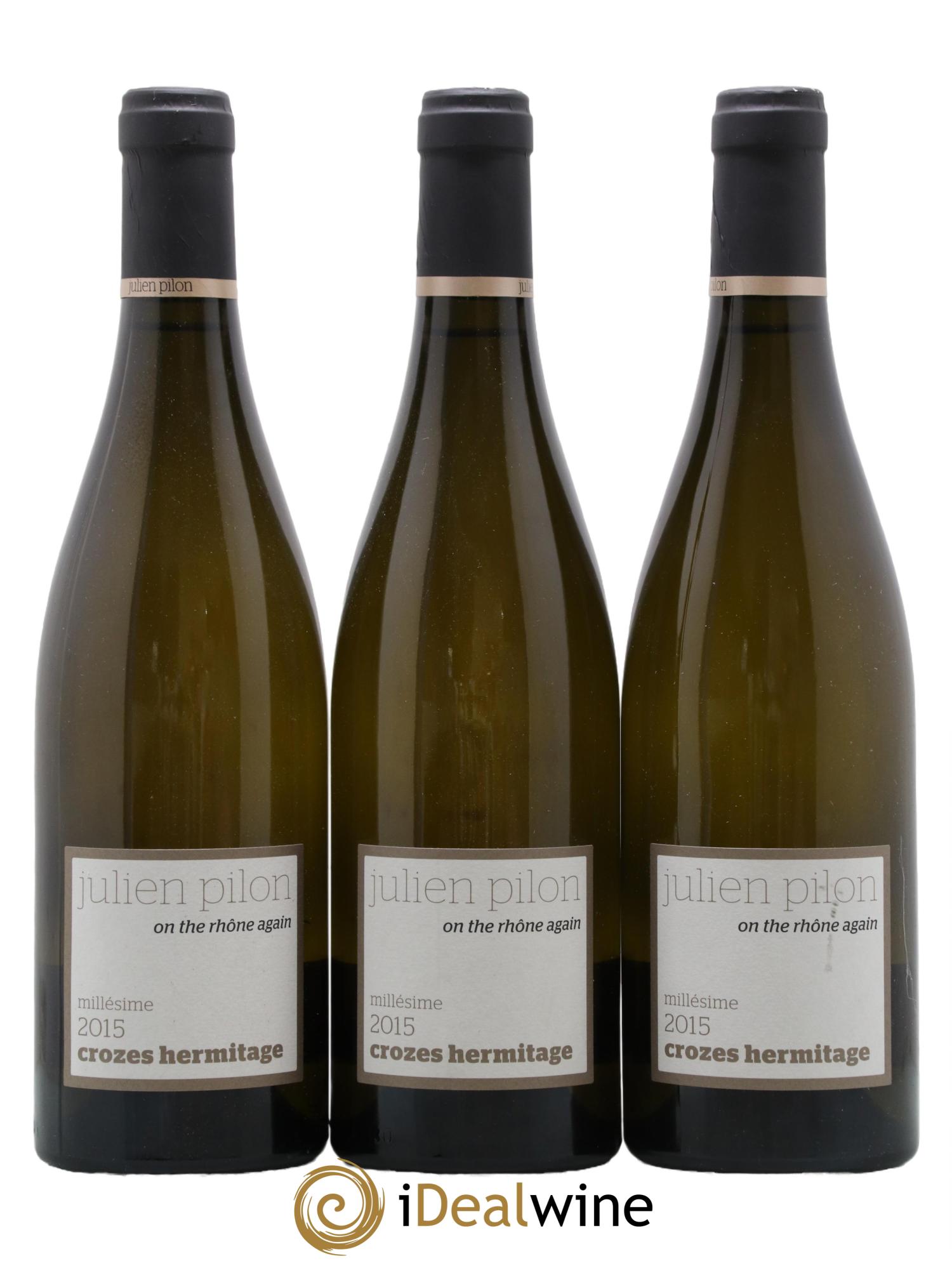 Crozes-Hermitage On the Rhone again Julien Pilon 2015 - Lot de 3 bouteilles - 0