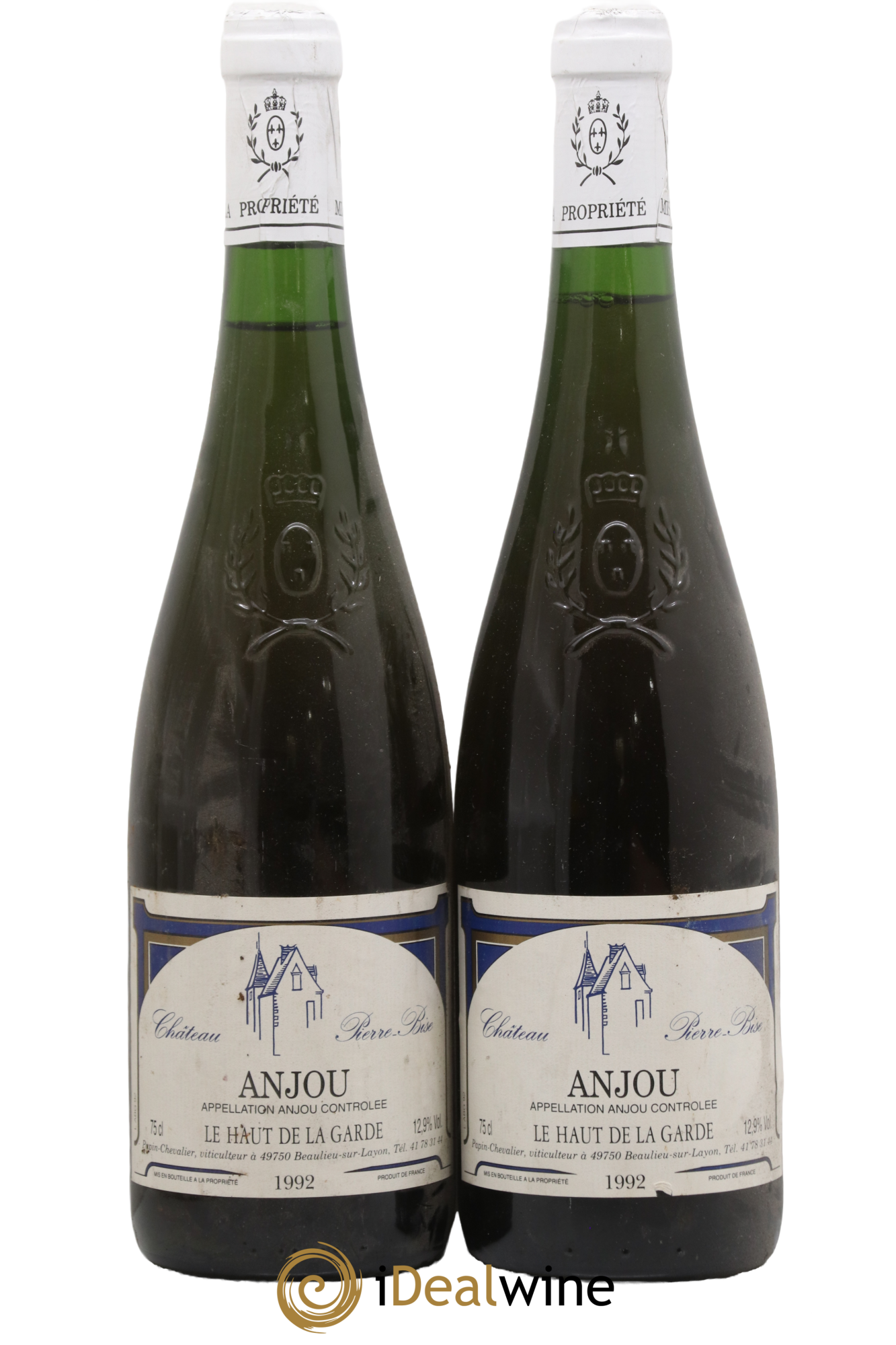 Anjou Le Haut De La Garde Château Pierre Bise 1992 - Lot de 2 bouteilles - 0