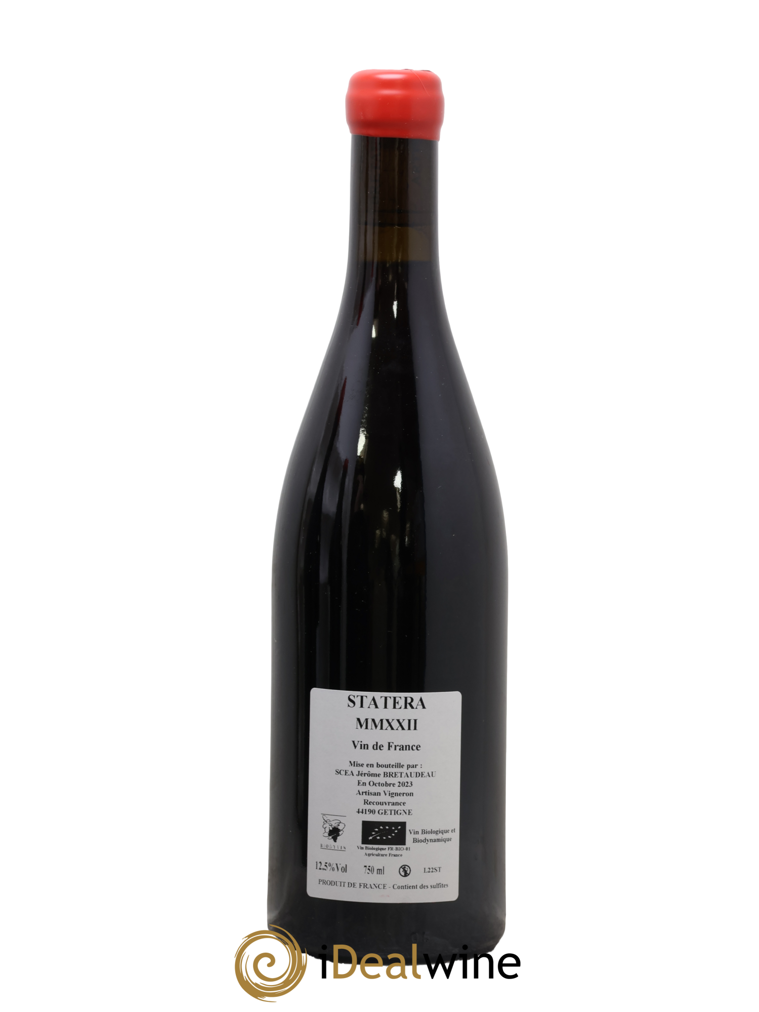Vin de France Statera Jérôme Bretaudeau - Domaine de Bellevue 2022 - Lot de 1 bouteille - 1