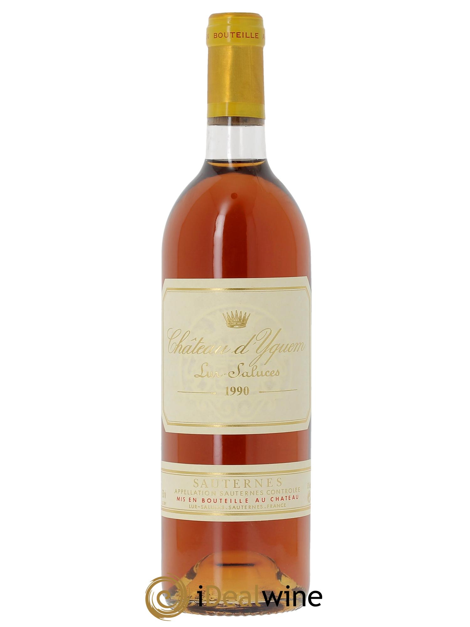 Château d' Yquem 1er Cru Classé Supérieur (CBO à partir de 12 bts) 1990 - Lot de 1 bouteille - 0