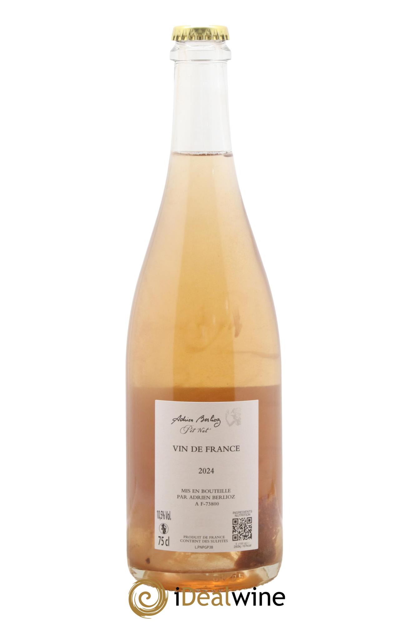 Vin de France Pet'Nat Rosé Adrien Berlioz 2024 - Lotto di 1 bottiglia - 1