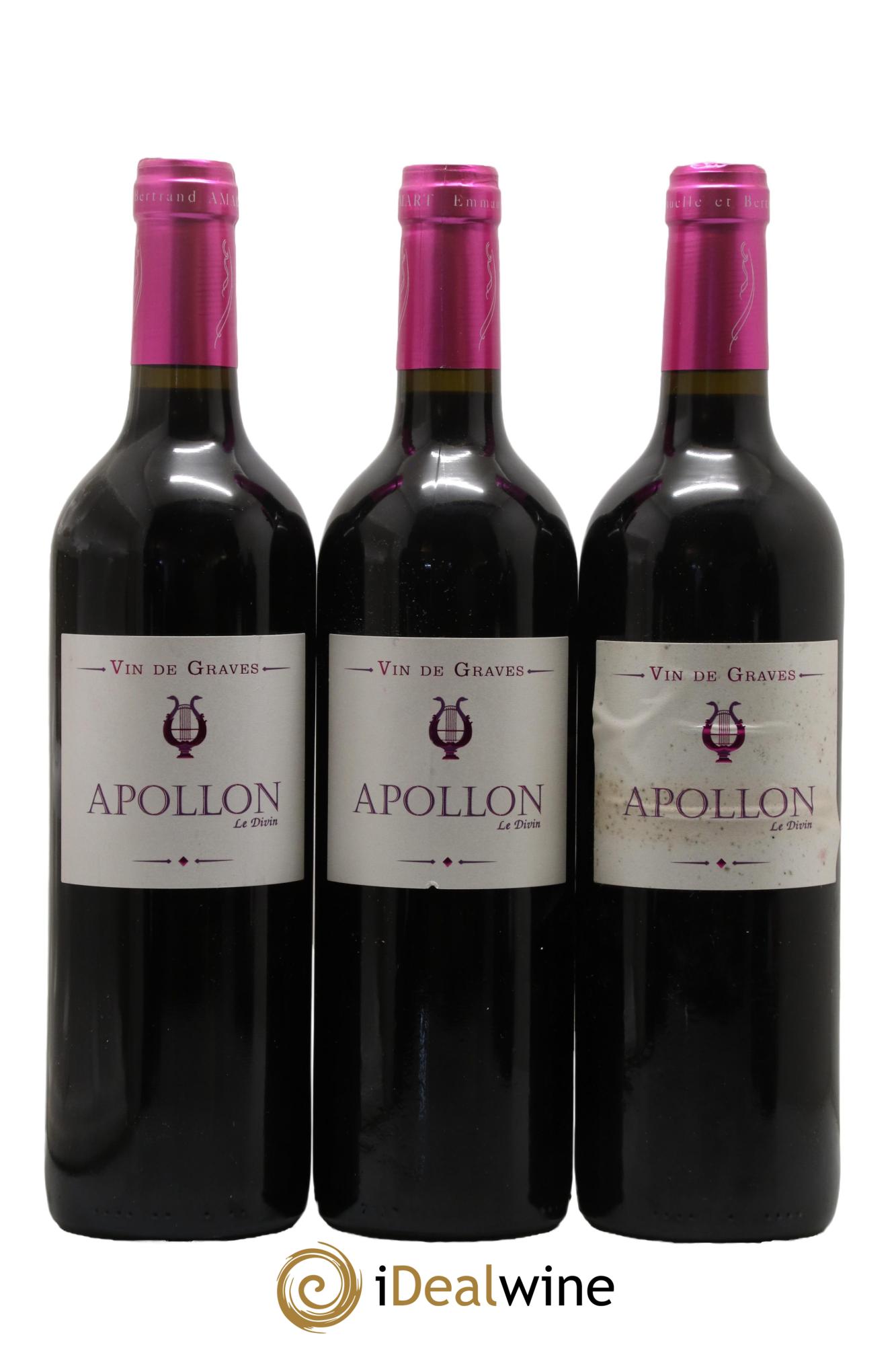 Graves Apollon Le Divin Château Vénus 2018 - Lot de 3 bouteilles - 0