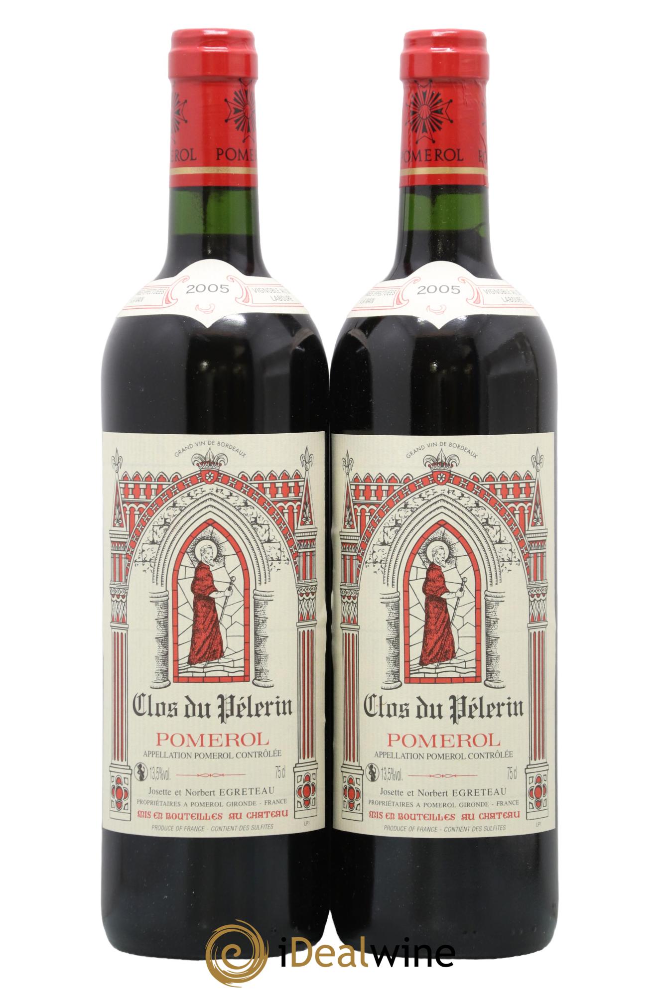 Clos du Pèlerin 2005 - Posten von 2 Flaschen - 0