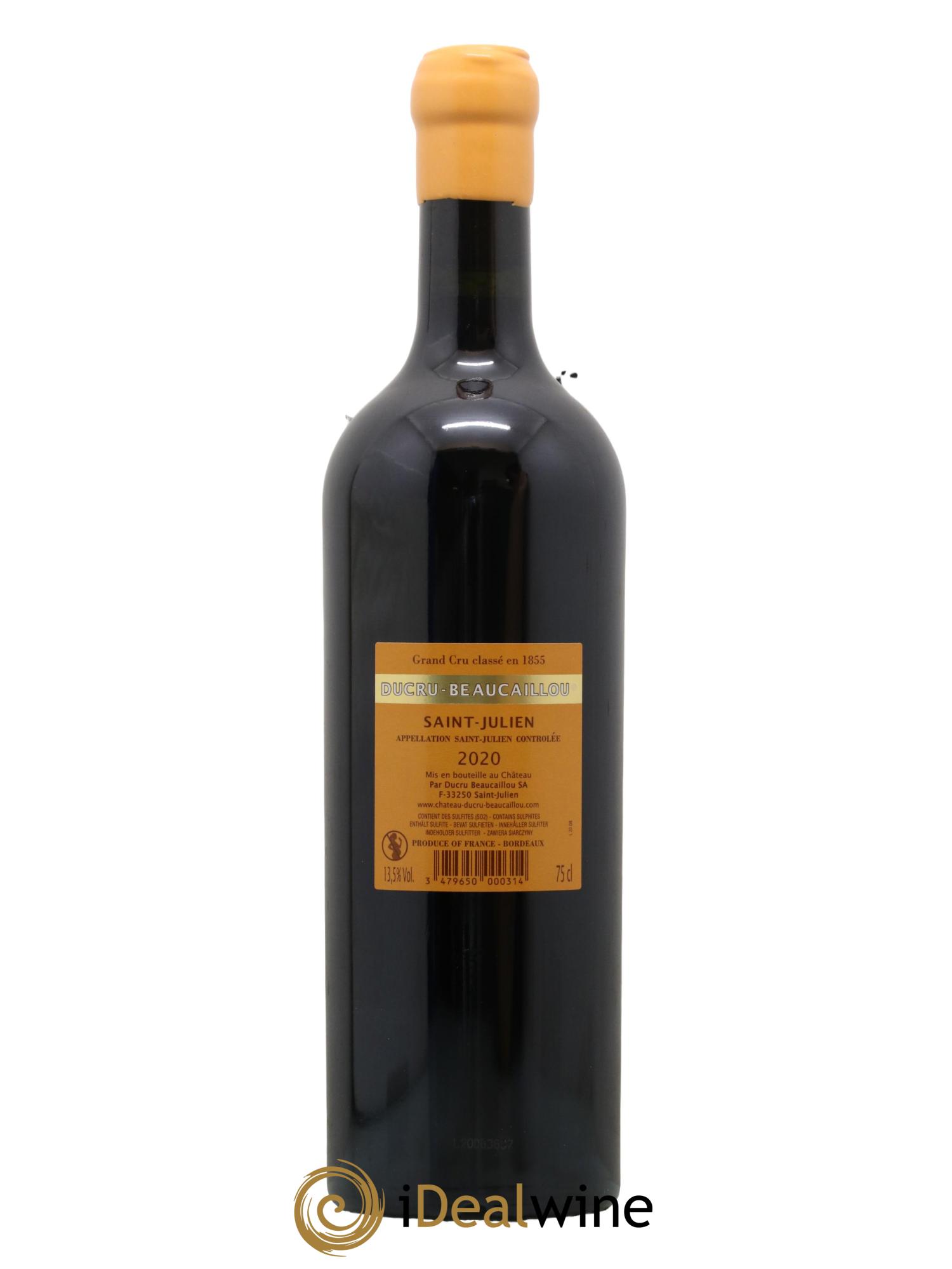 Château Ducru Beaucaillou 2ème Grand Cru Classé 2020 - Posten von 1 Flasche - 1