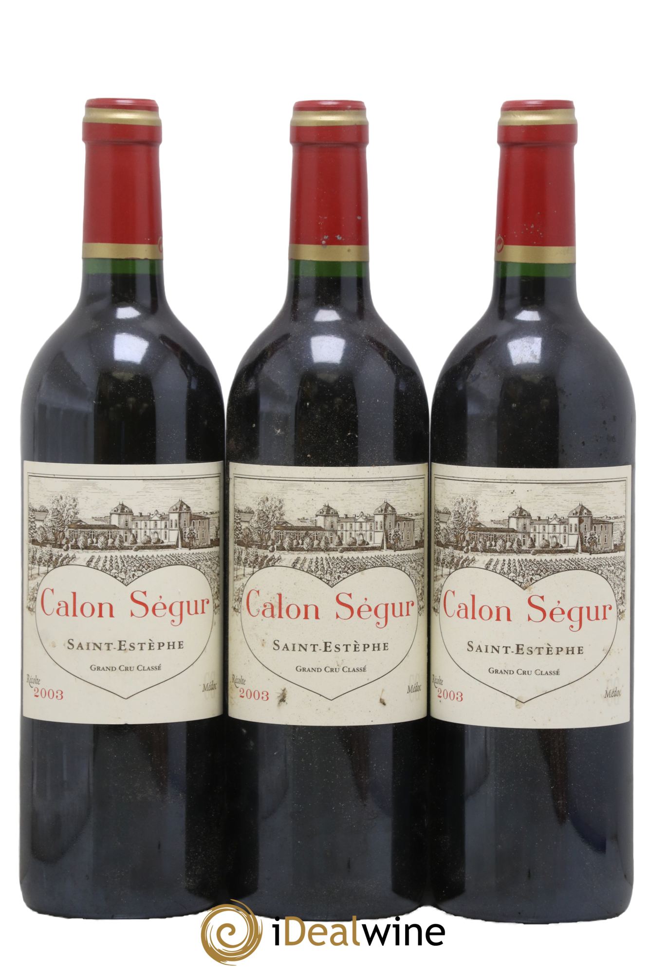 Château Calon Ségur 3ème Grand Cru Classé 2003 - Lotto di 3 bottiglie - 0