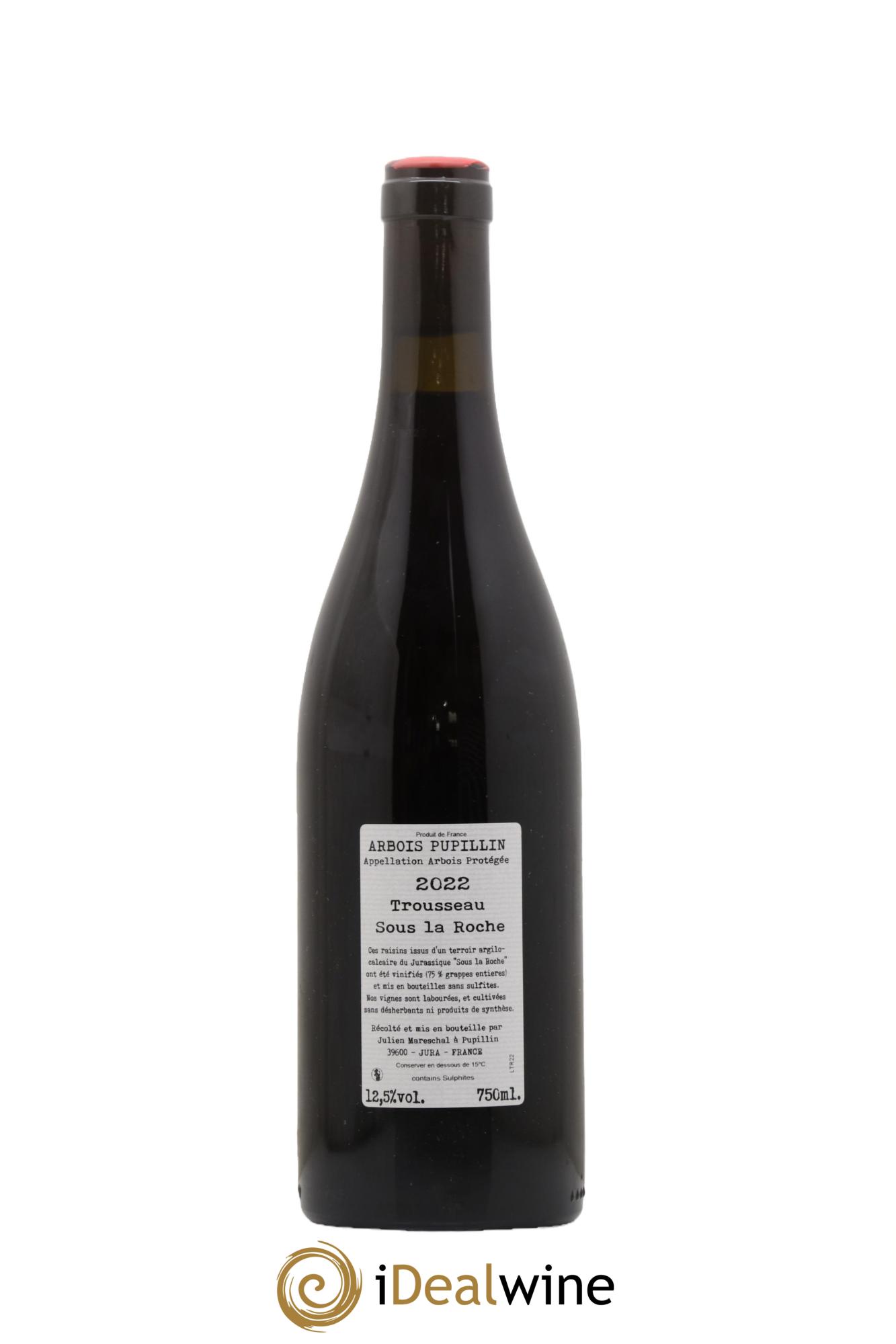 Arbois Pupillin Trousseau Sous La Roche La Borde 2022 - Lot de 1 bouteille - 1