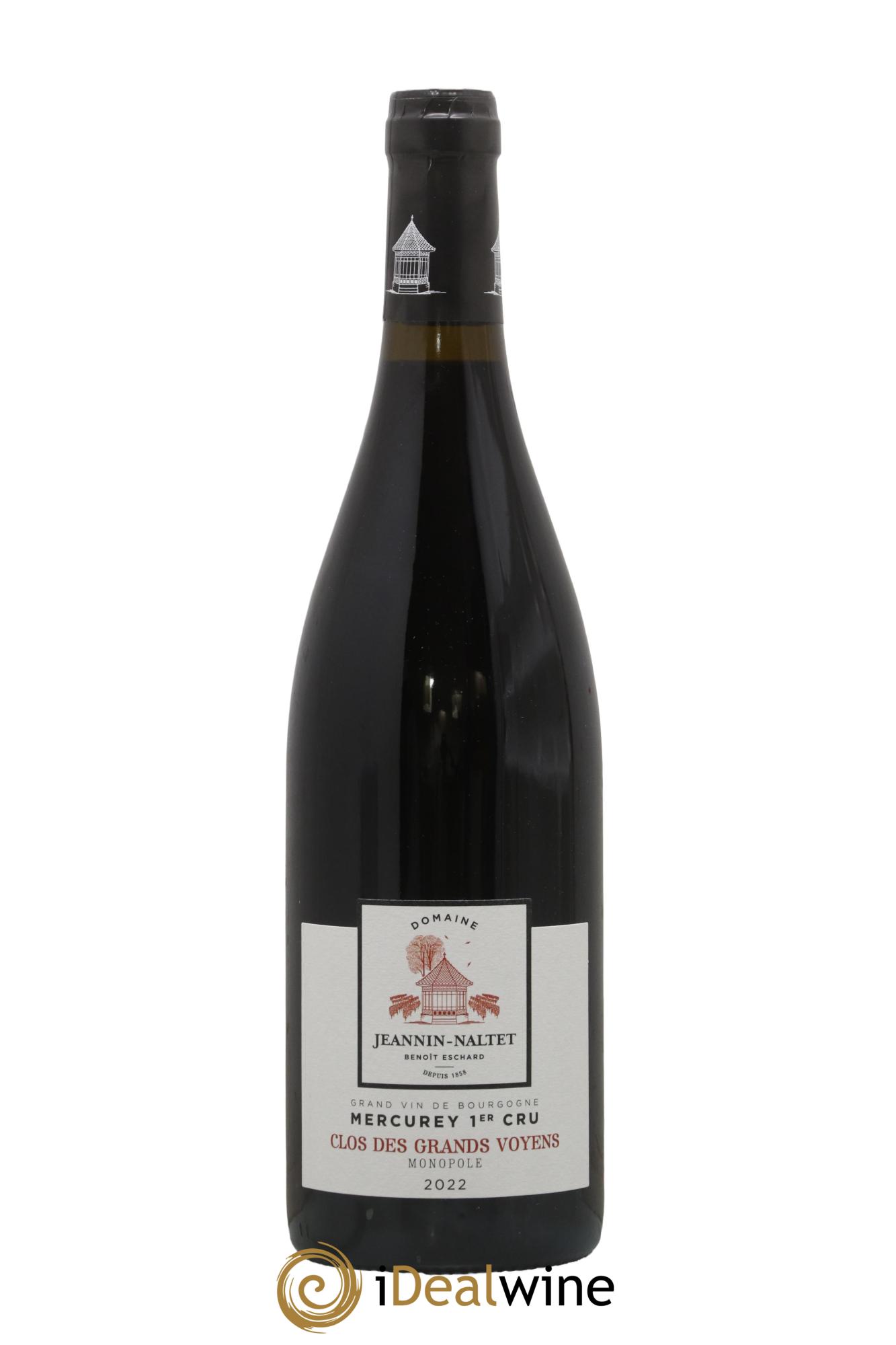 Mercurey 1er Cru Clos Des Grands Voyens Jeannin Naltet 2022 - Lot de 1 bouteille - 0