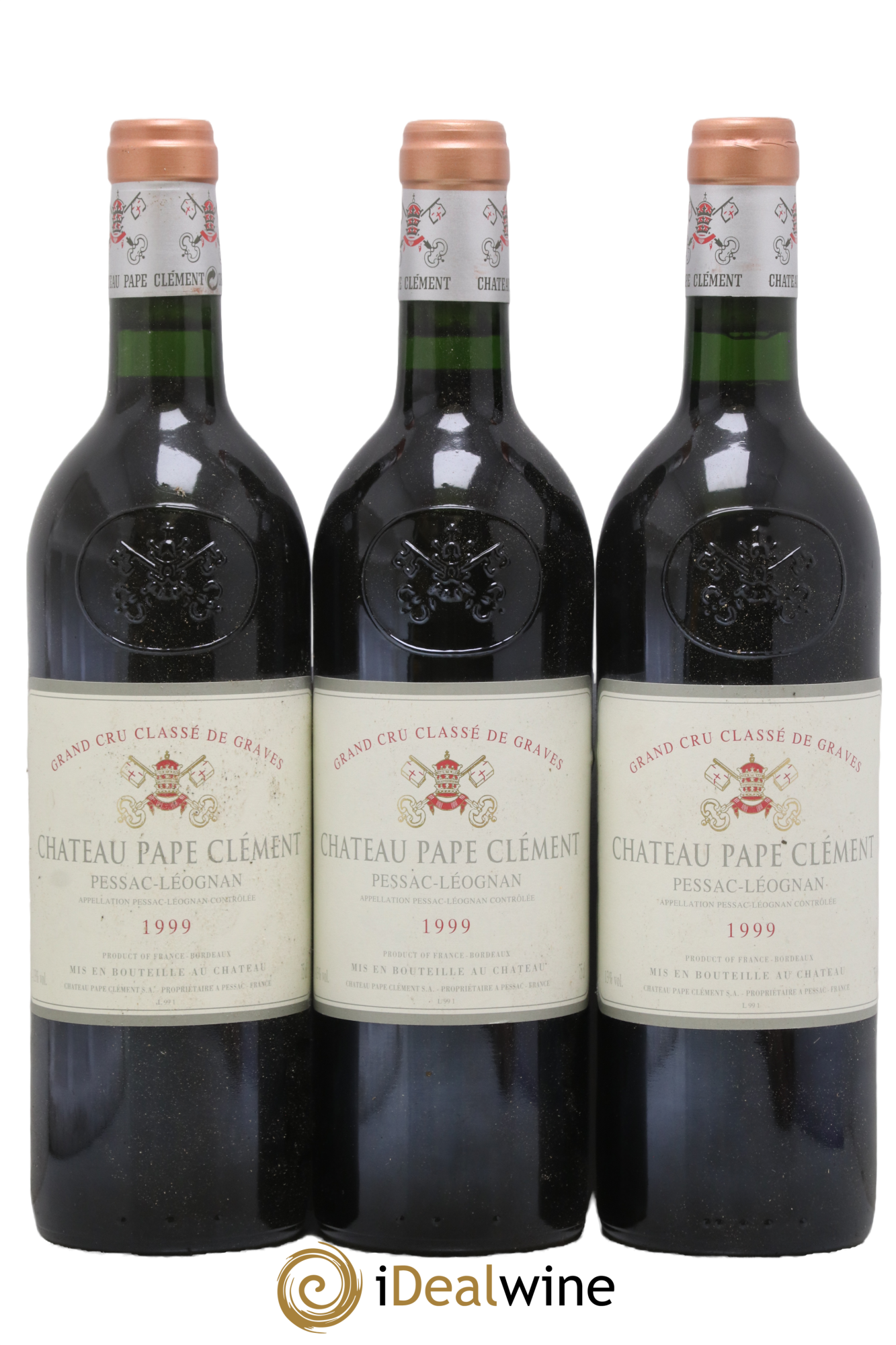 Château Pape Clément Cru Classé de Graves 1999 - Lot de 3 bouteilles - 0
