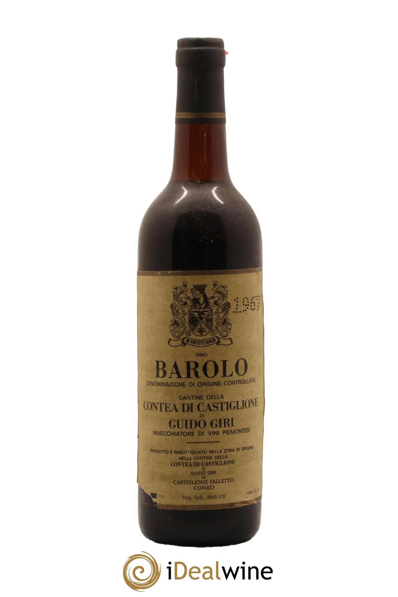 Barolo Guido Giri 1967 - Lot de 1 bouteille - 0