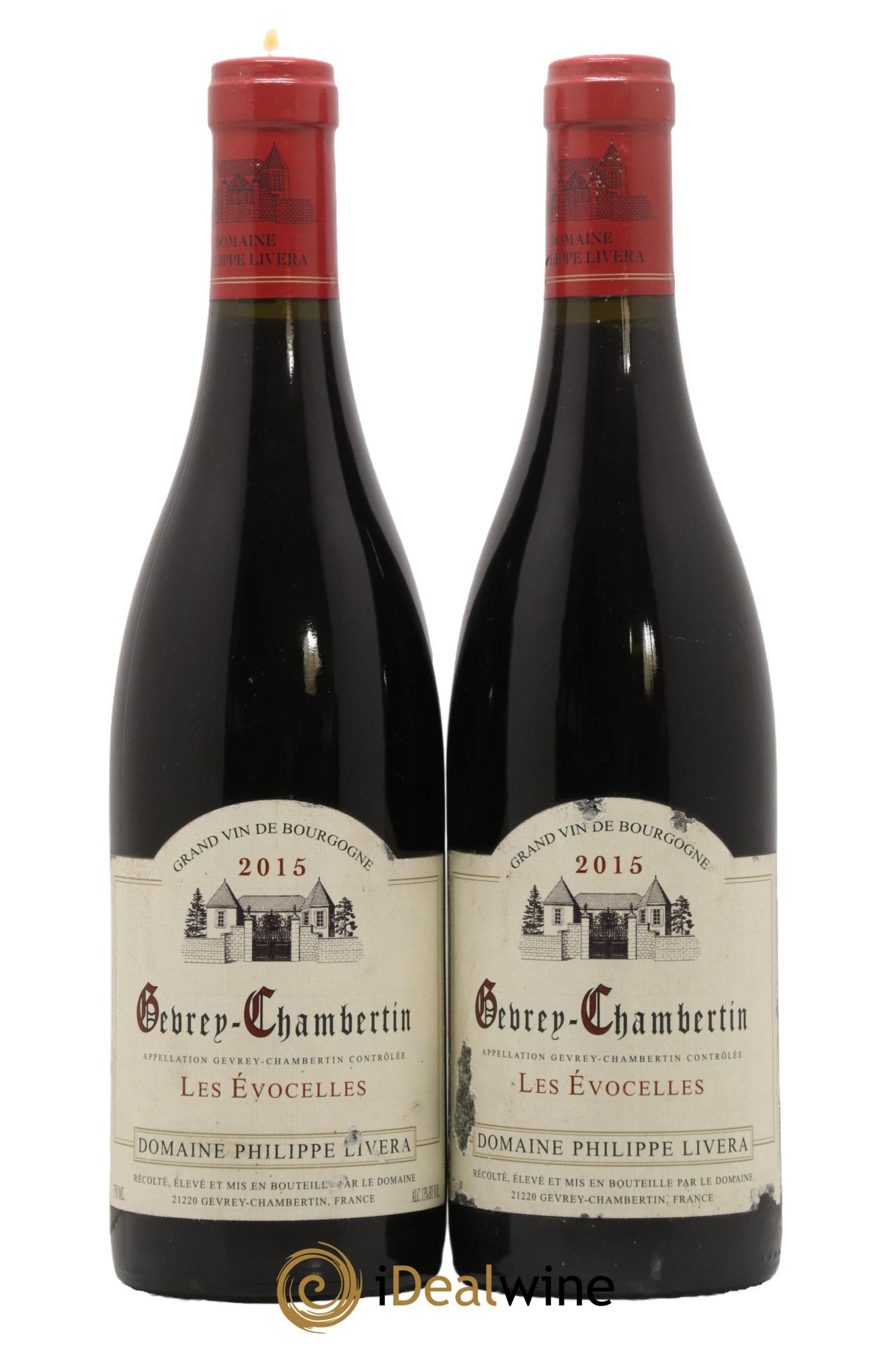 Gevrey-Chambertin Les Evocelles Tilleuls (Domaine des) - Philippe Livera 2015 - Lot de 2 bouteilles - 0