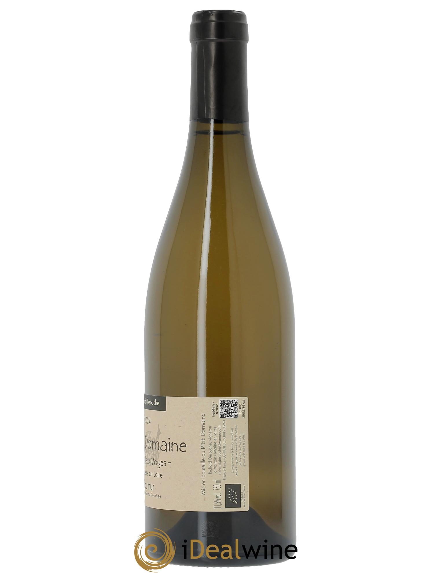 Saumur Entre Deux Voyes Le P'tit Domaine  2024 - Lot de 1 bouteille - 1