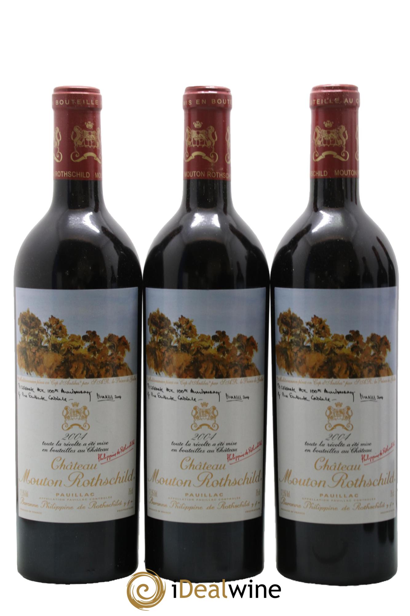Château Mouton Rothschild 1er Grand Cru Classé 2004 - Lot de 6 bouteilles - 1