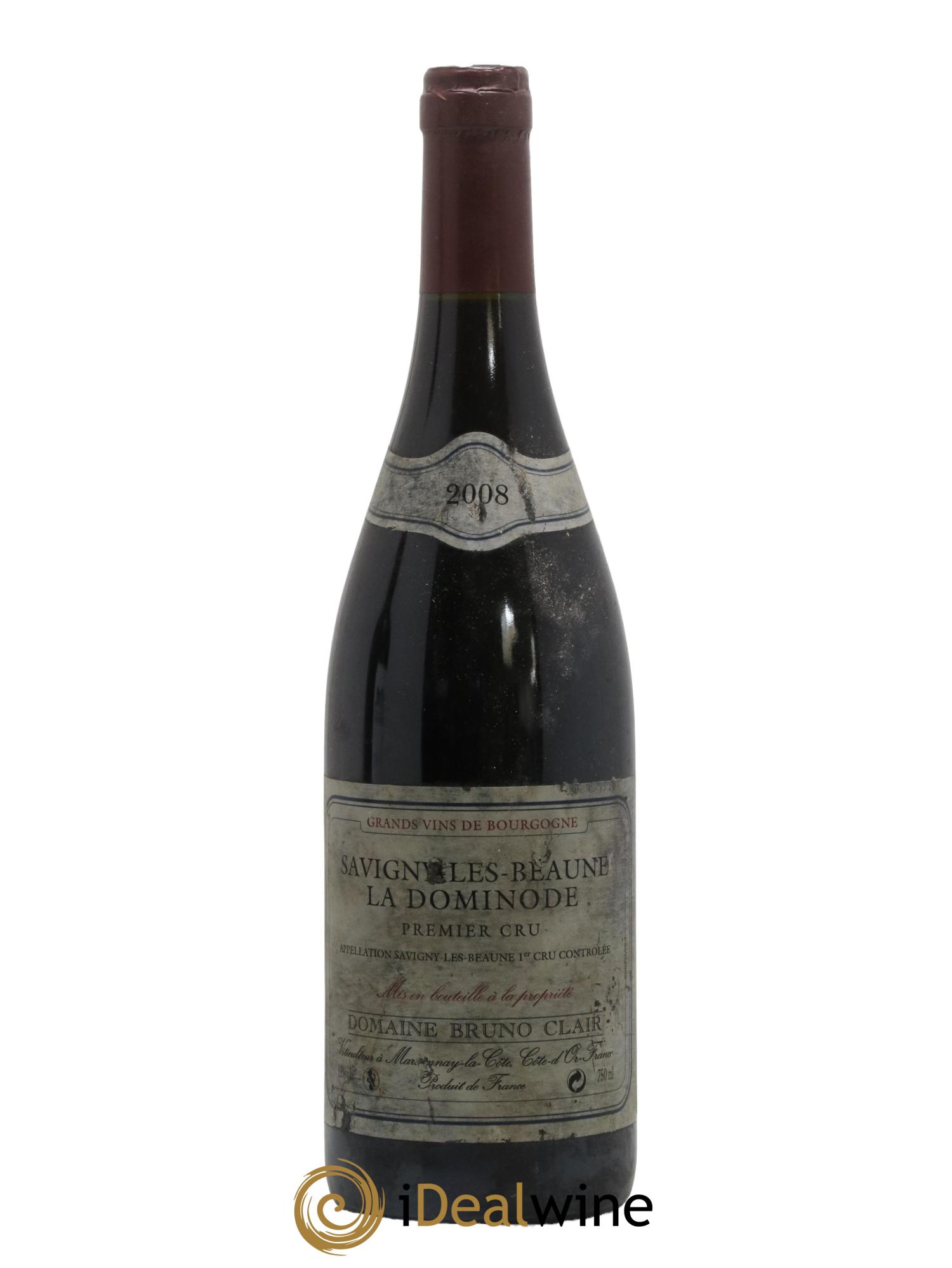 Savigny-lès-Beaune 1er Cru La Dominode Bruno Clair (Domaine) 2008 - Lot de 1 bouteille - 0