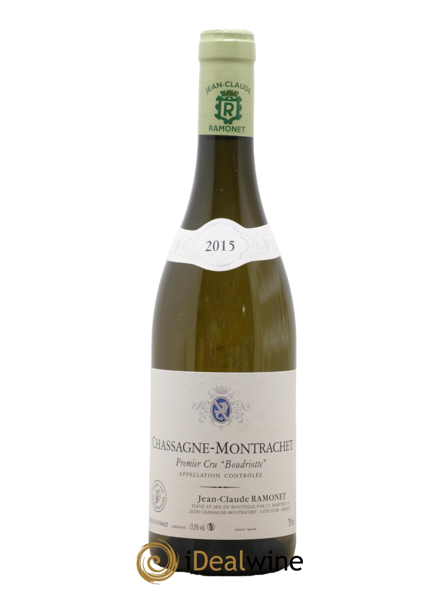 Chassagne-Montrachet 1er Cru Boudriotte Ramonet (Domaine) 2015 - Lot de 1 bouteille - 0