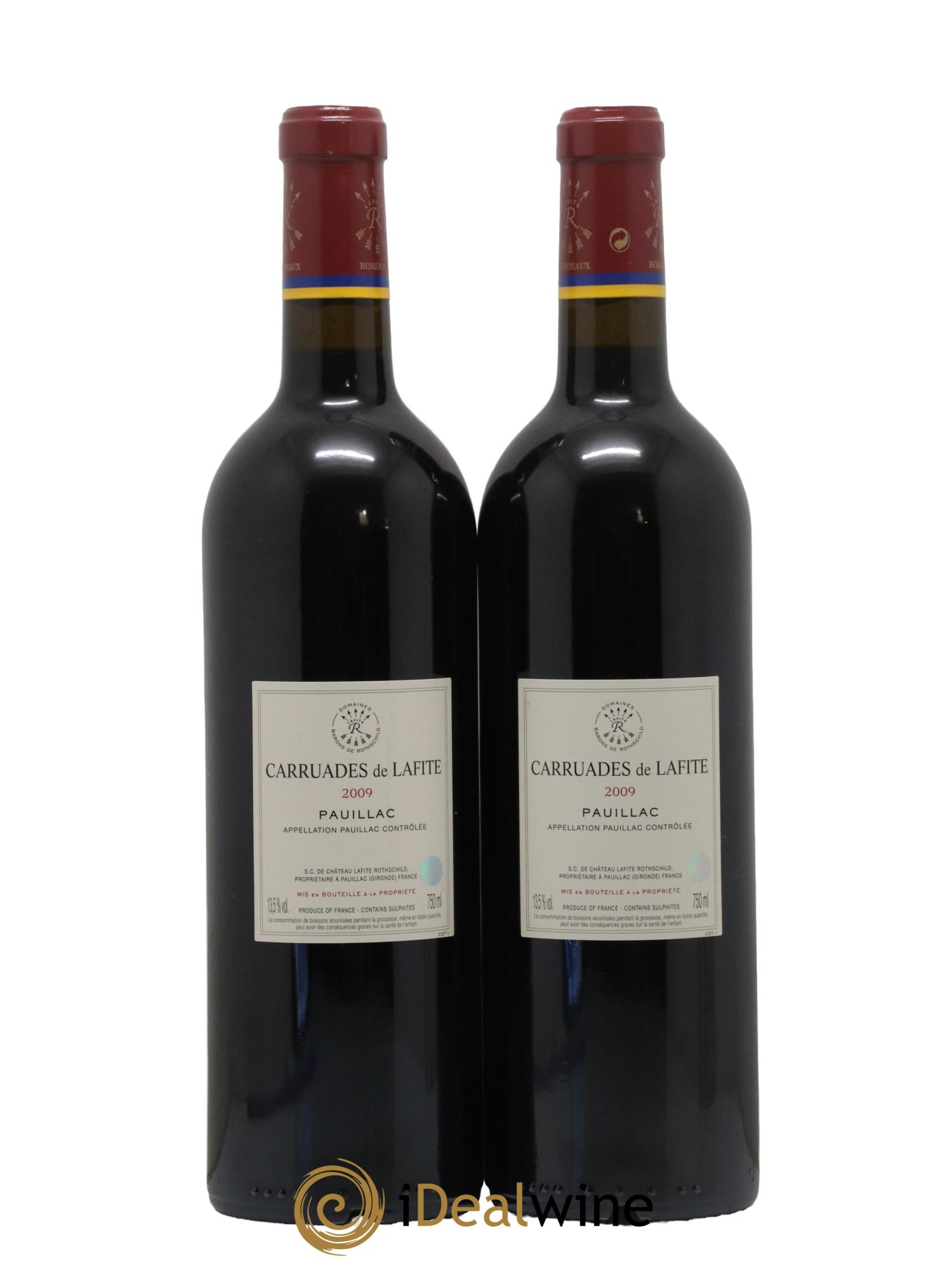 Carruades de Lafite Rothschild Second Vin 2009 - Lotto di 2 bottiglie - 1
