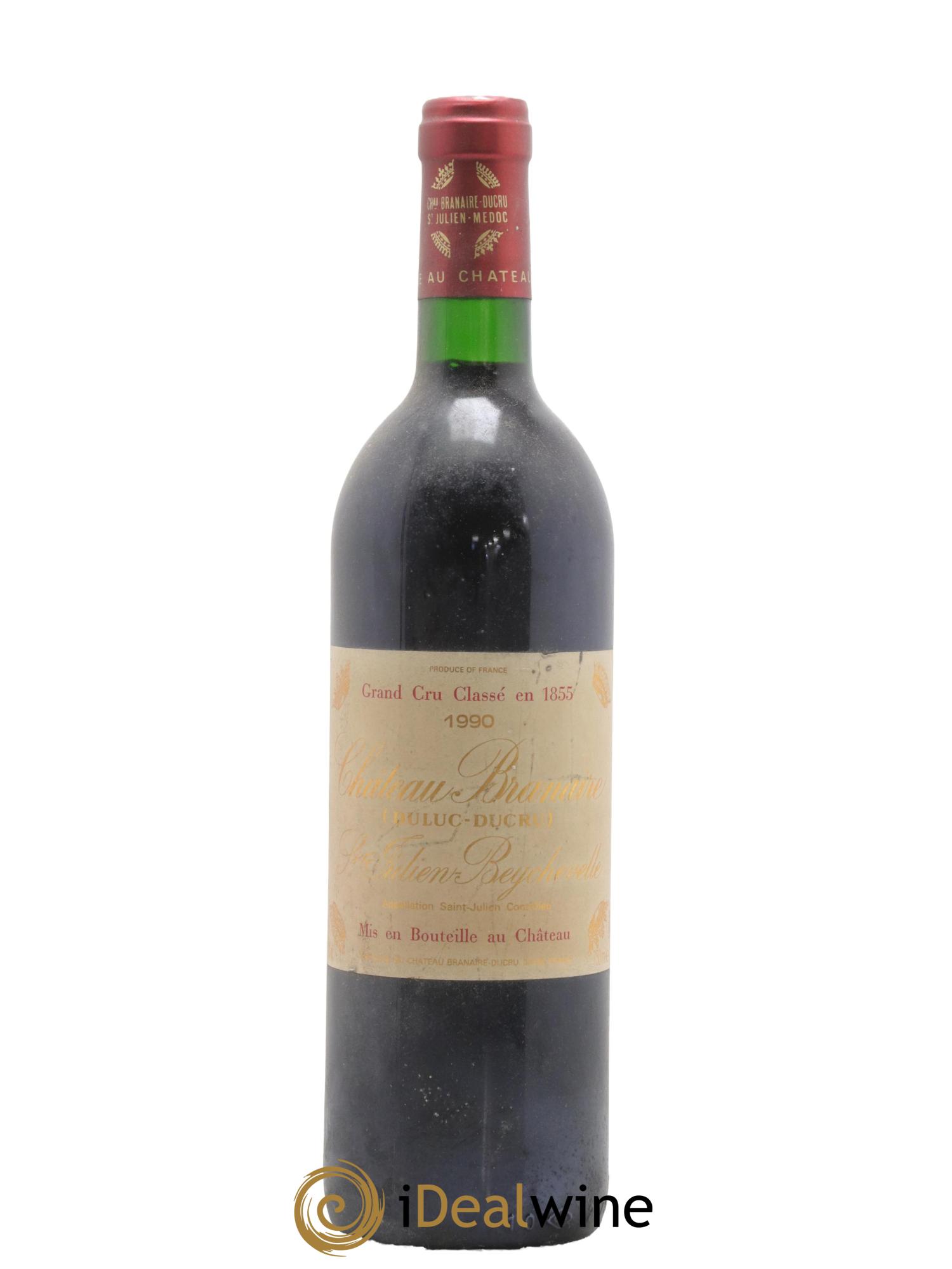 Château Branaire Ducru 4ème Grand Cru Classé 1990 - Lot de 1 bouteille - 0