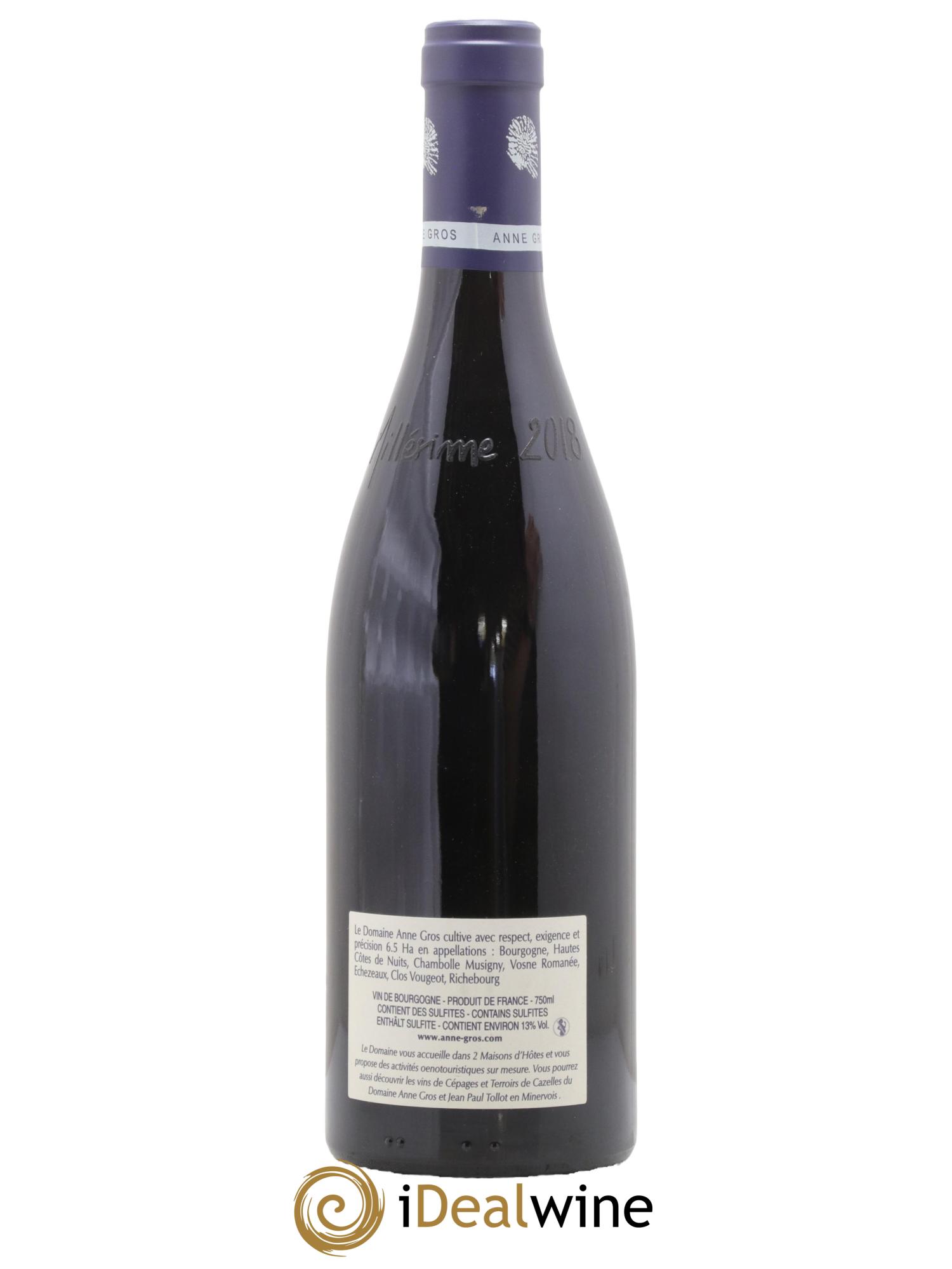 Clos de Vougeot Grand Cru Le Grand Maupertui Anne Gros 2018 - Lot of 1 bottle - 1