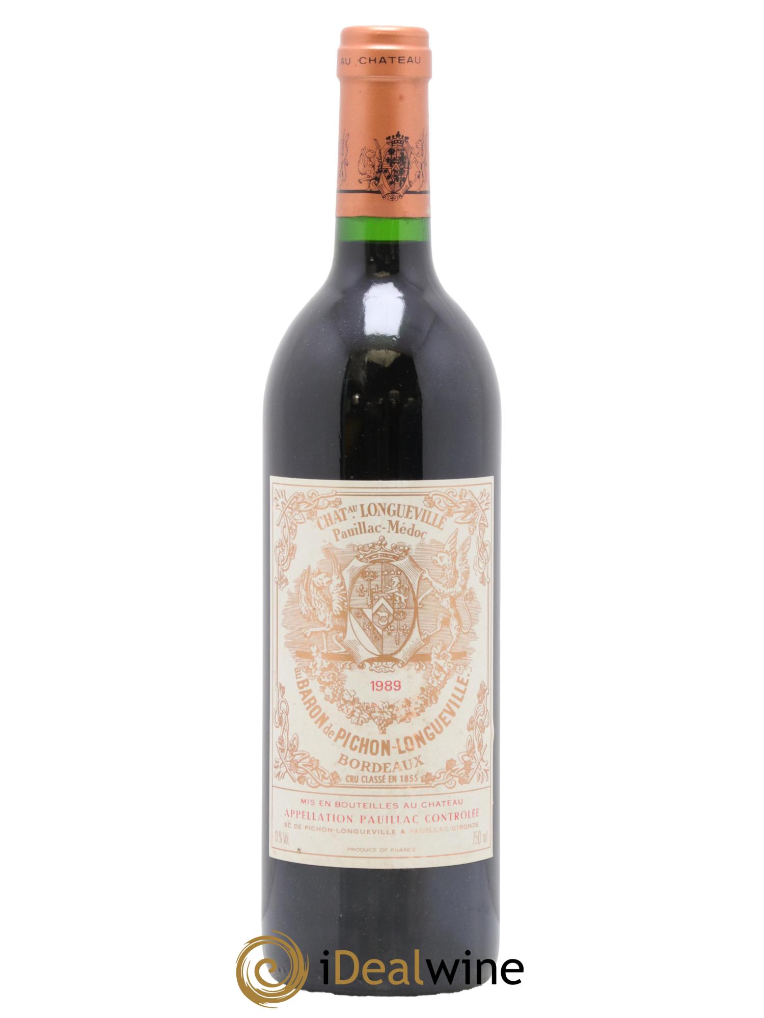 Pichon Longueville Baron 2ème Grand Cru Classé 1989 - Lotto di 1 bottiglia - 0