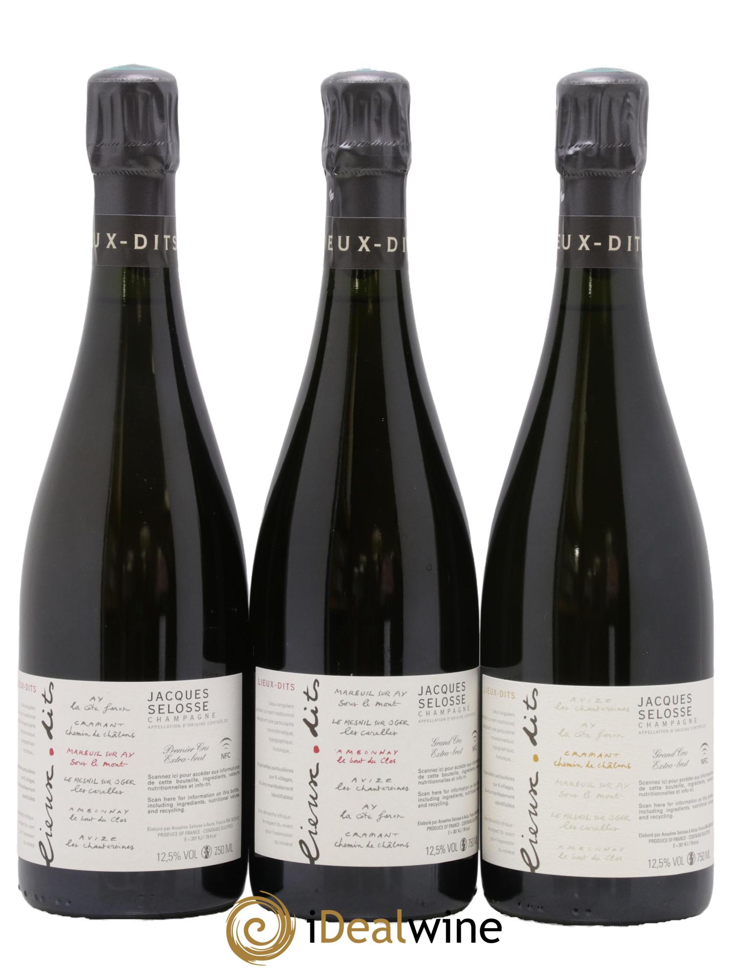 Caisse Collection Lieux-dits Jacques Selosse - Lotto di 6 bottiglie - 3