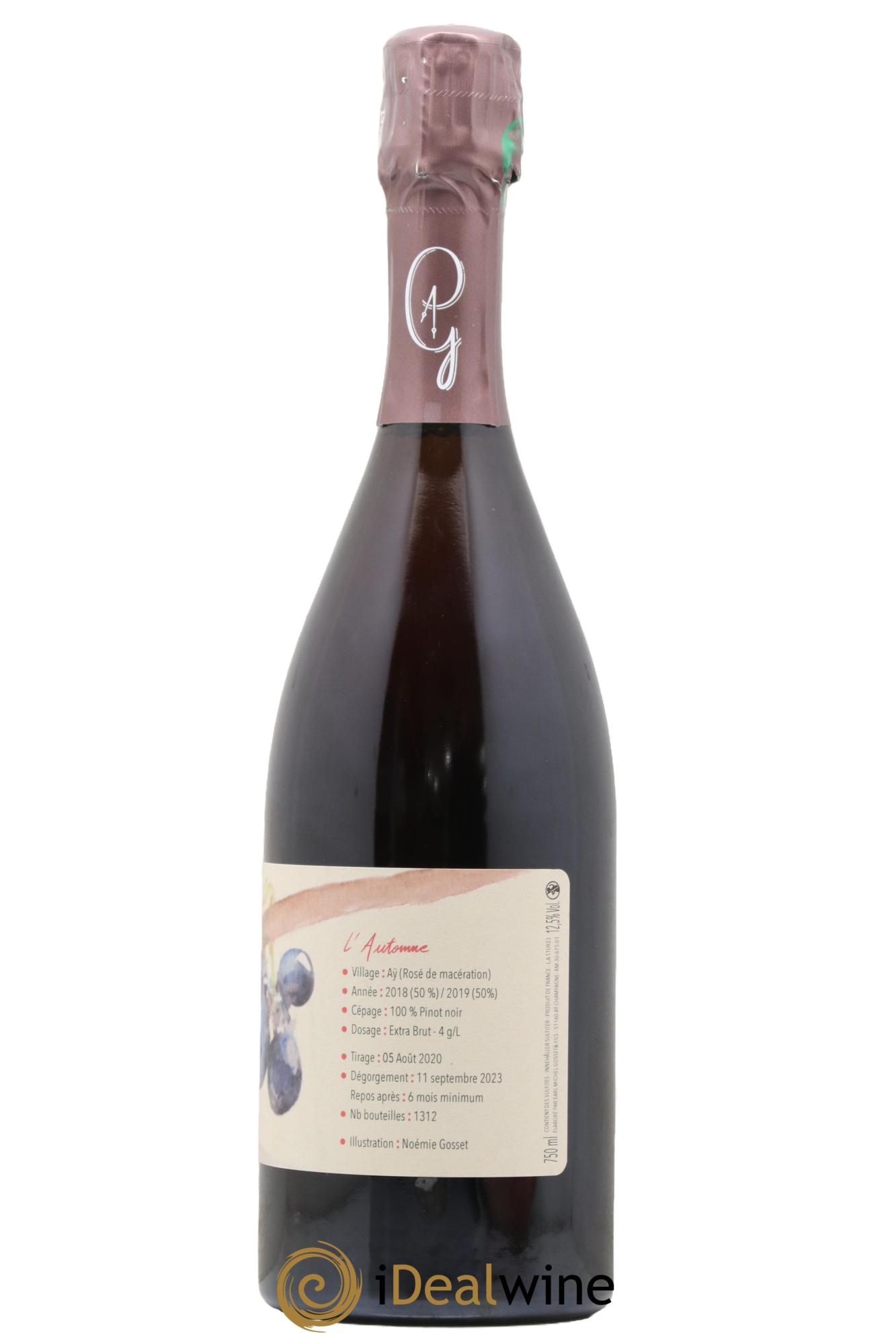 Au Fil des Temps l'Automne Paul Gosset - Lot de 1 bouteille - 1