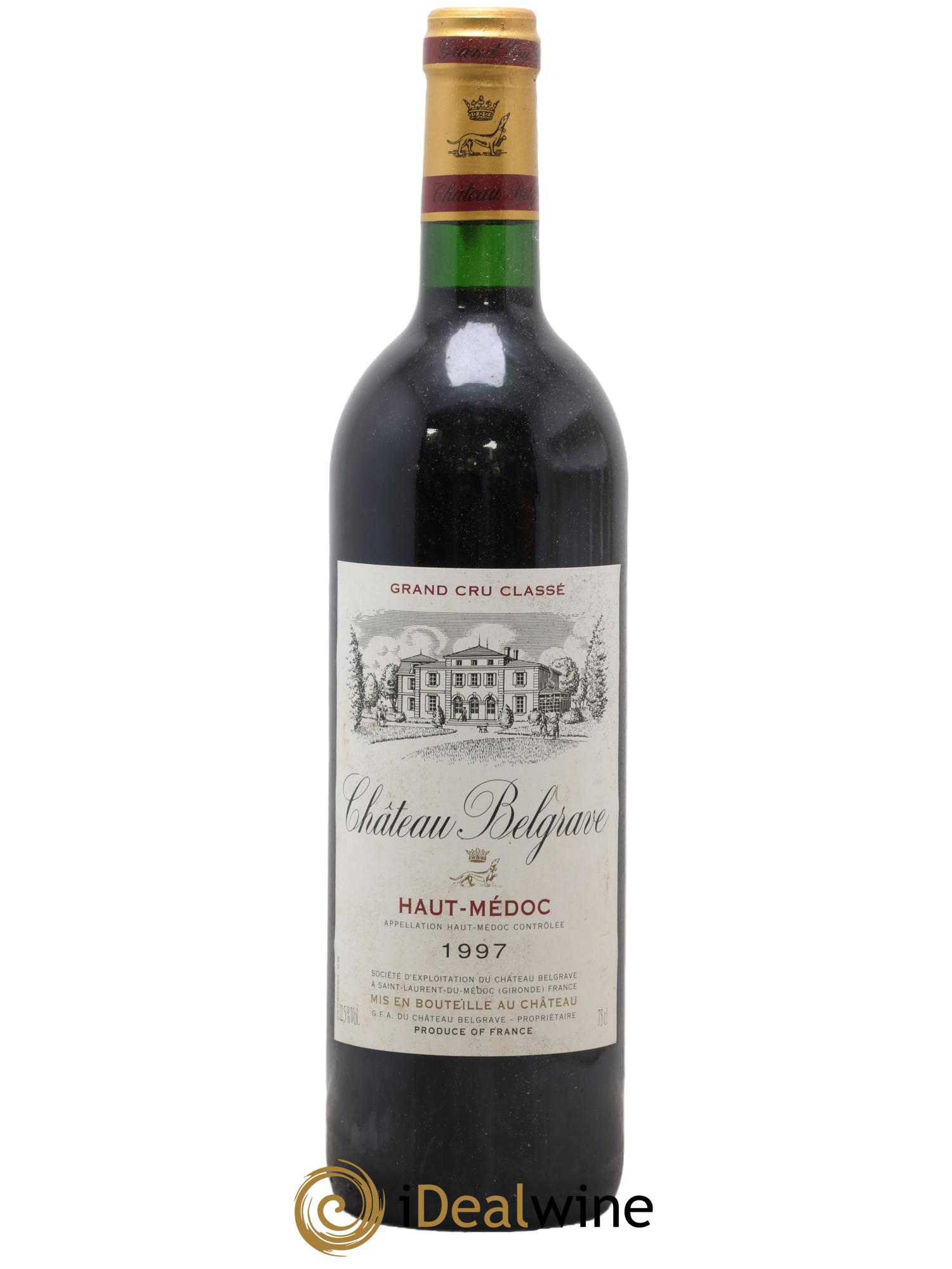 Château Belgrave 5ème Grand Cru Classé 1997 - Posten von 1 Flasche - 0