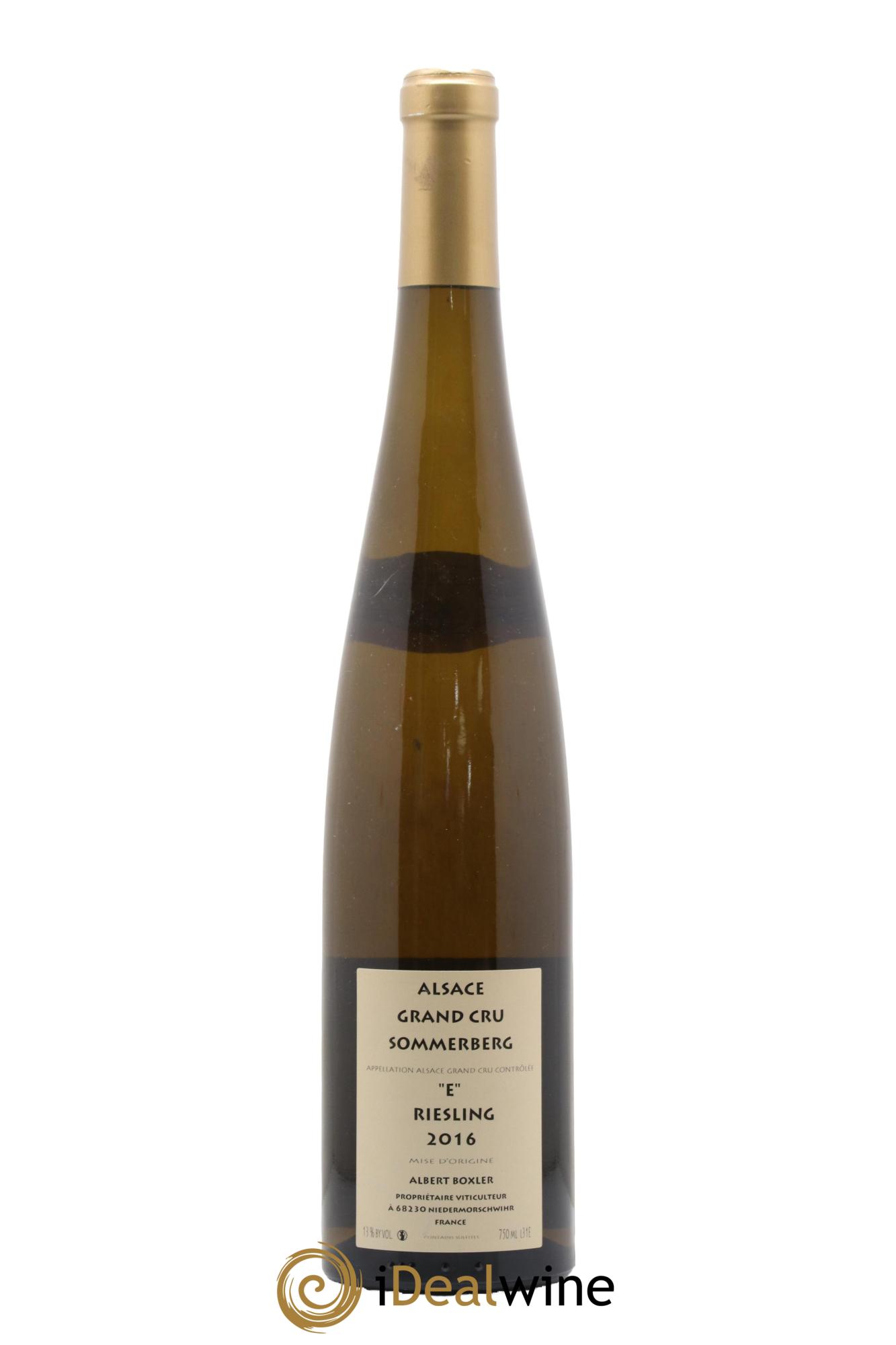 Alsace Riesling Grand Cru Sommerberg E Albert Boxler 2016 - Posten von 1 Flasche - 1