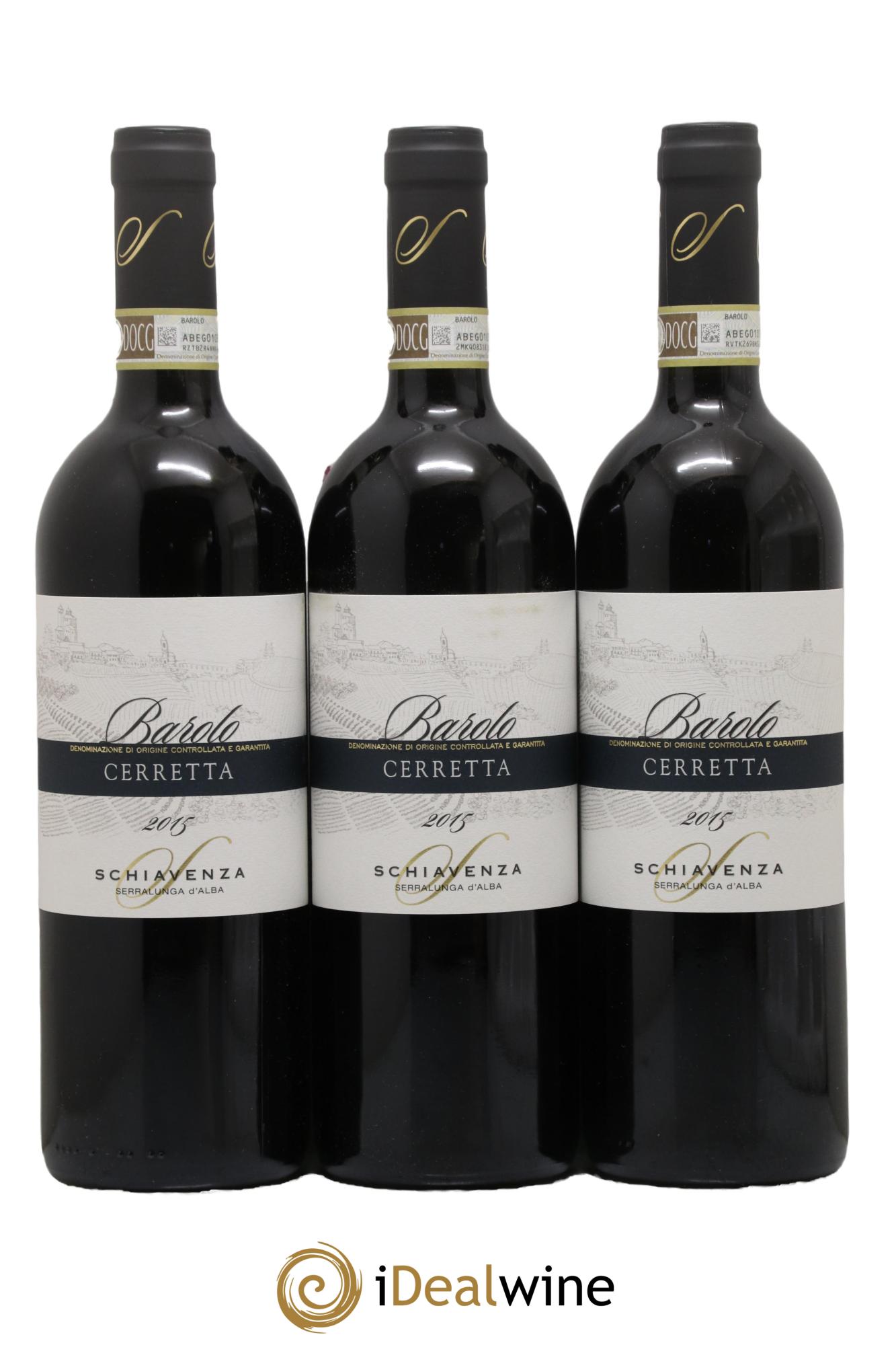 Barolo DOCG Cerreta Schiavenza 2015 - Lotto di 3 bottiglie - 0