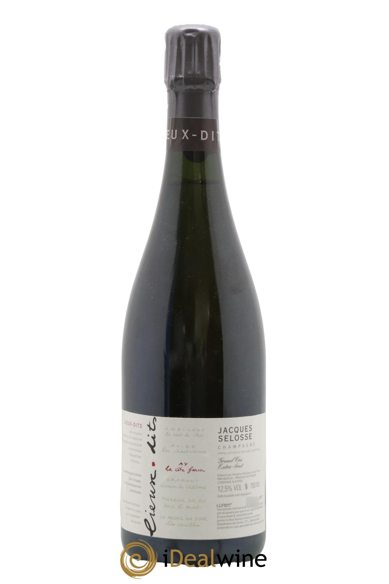 La Côte Faron Blanc de Noirs Grand Cru Extra-Brut Jacques Selosse - Lot de 1 bouteille - 0