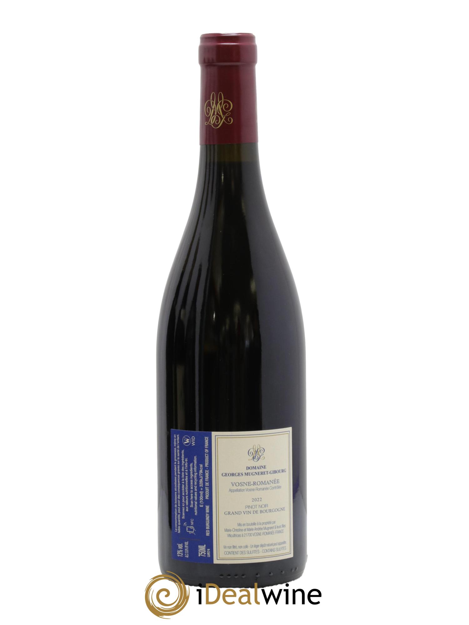 Vosne-Romanée Mugneret-Gibourg (Domaine) 2022 - Lot de 1 bouteille - 1