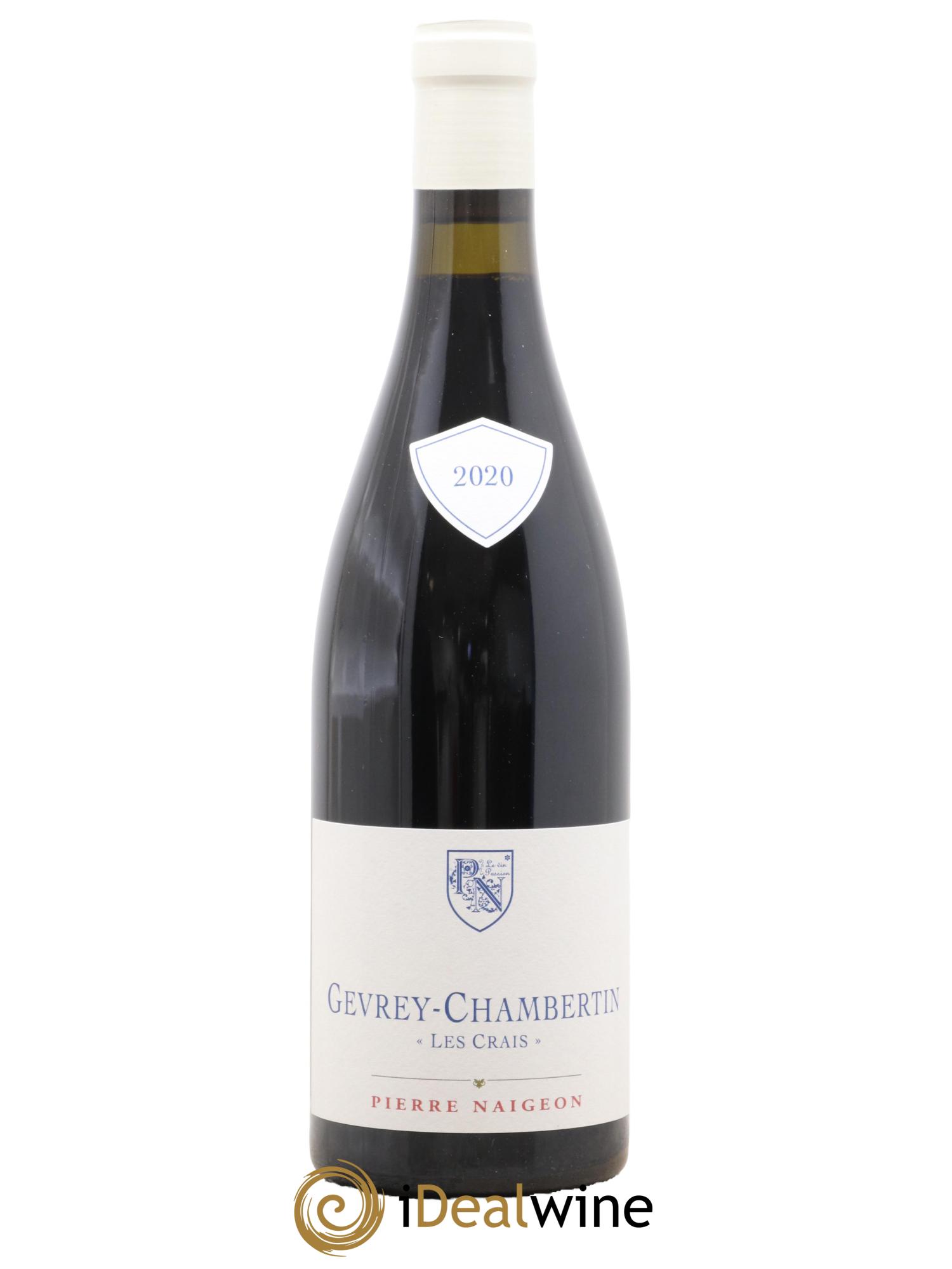 Gevrey-Chambertin Les Crais Pierre Naigeon 2020 - Lot de 1 bouteille - 0