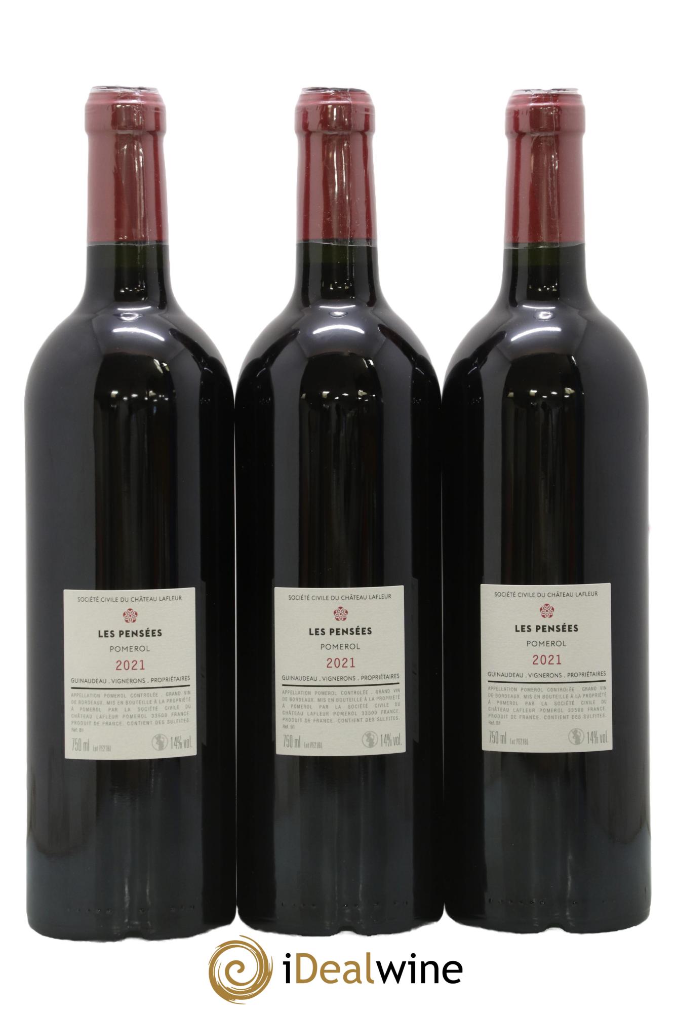 Pensées de Lafleur Second Vin  2021 - Lot of 6 bottles - 2