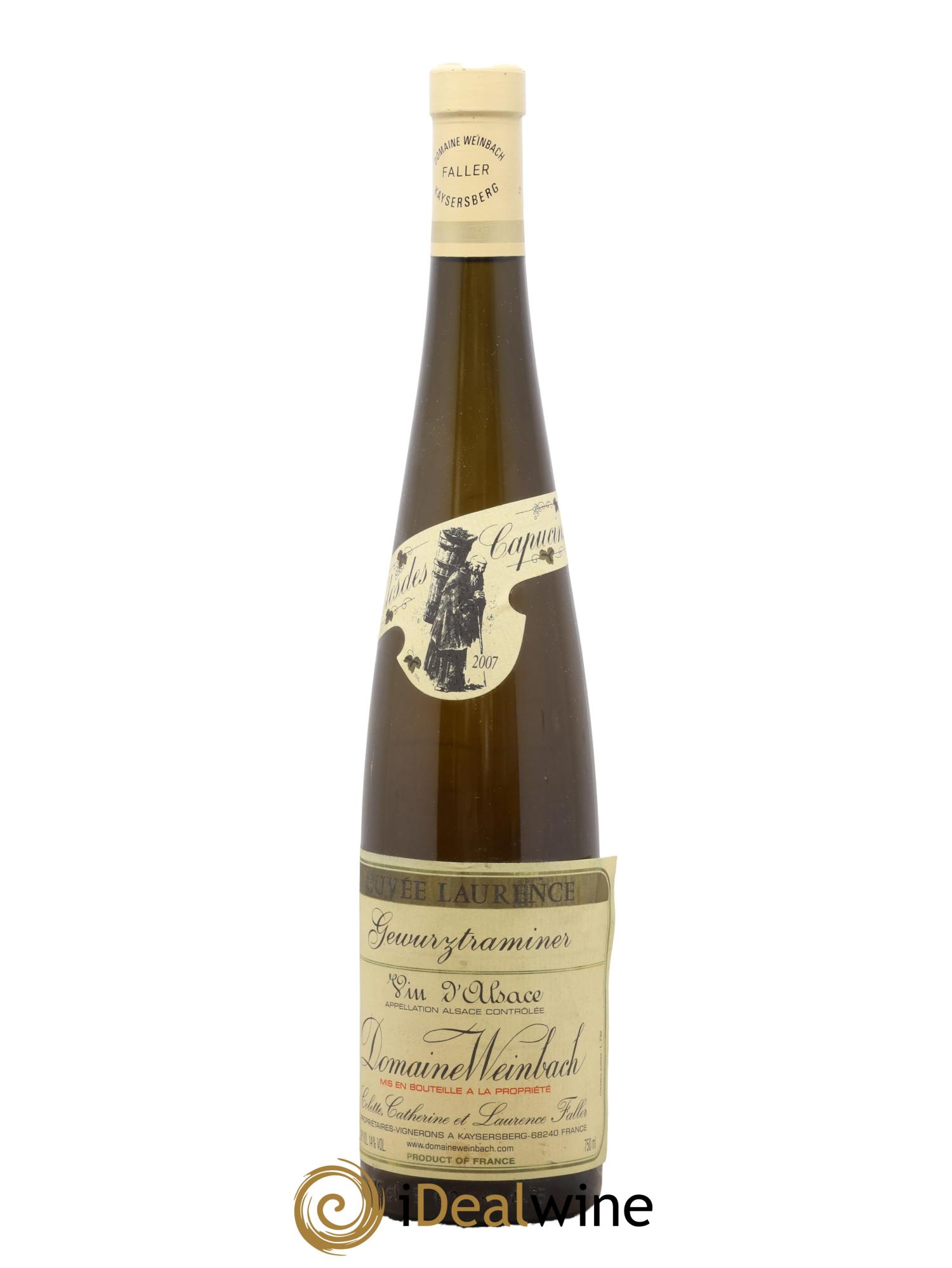 Alsace Gewurztraminer Cuvée Laurence Weinbach (Domaine) 2007 - Lot of 1 bottle - 0