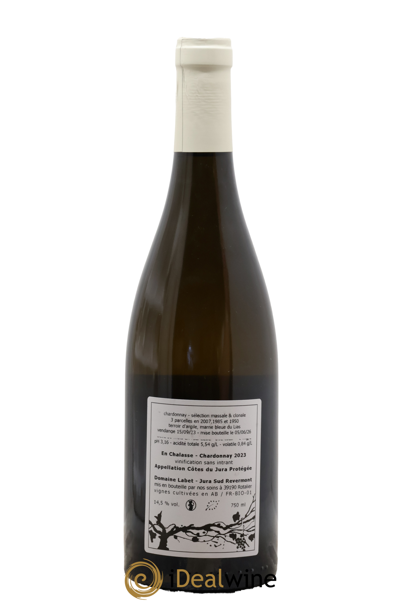 Côtes du Jura Chardonnay En Chalasse Romain - Julien - Charline Labet 2023 - Posten von 1 Flasche - 1