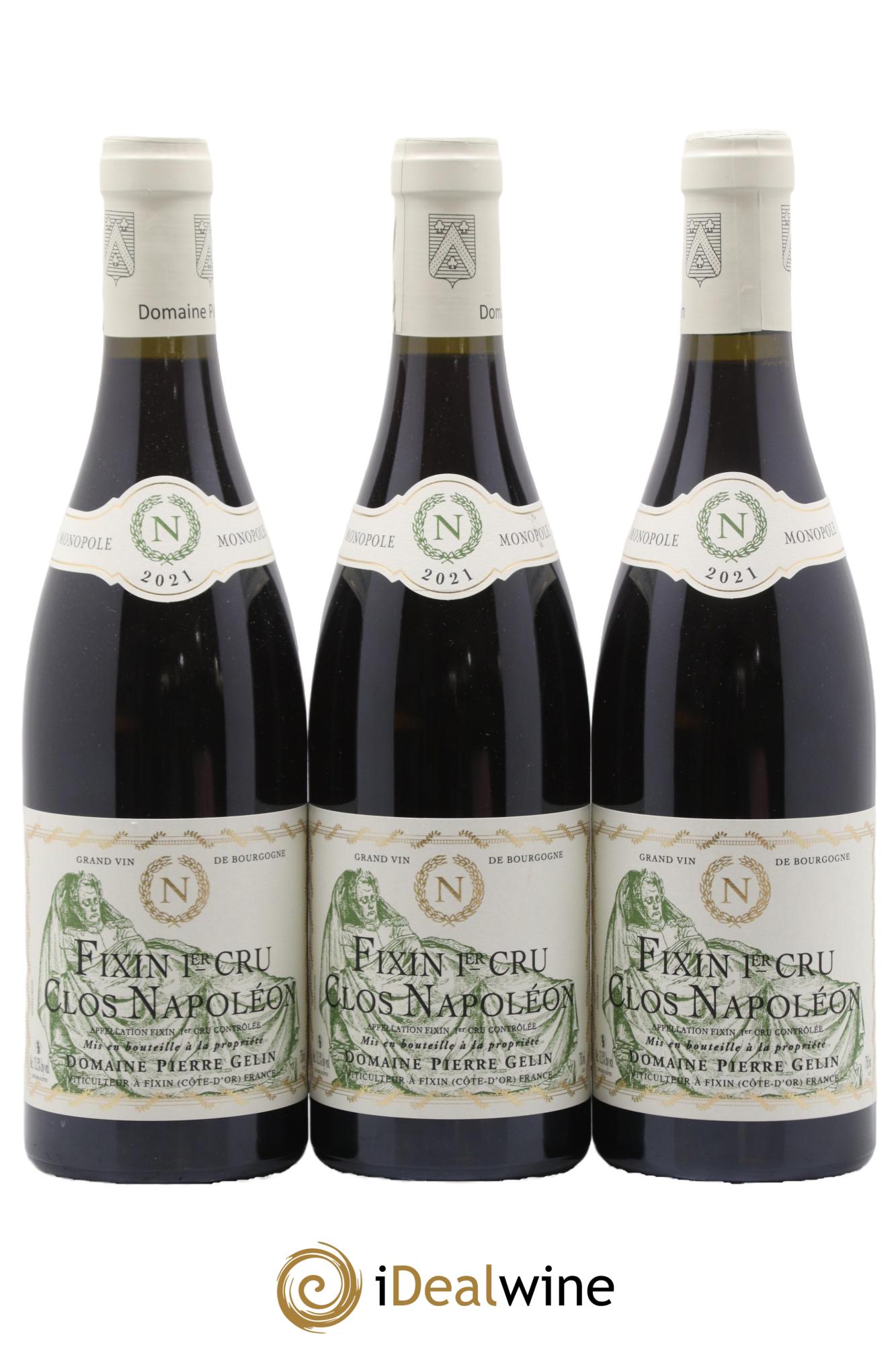 Fixin 1er Cru Clos Napoléon Pierre Gelin 2021 - Lot de 3 bouteilles - 0