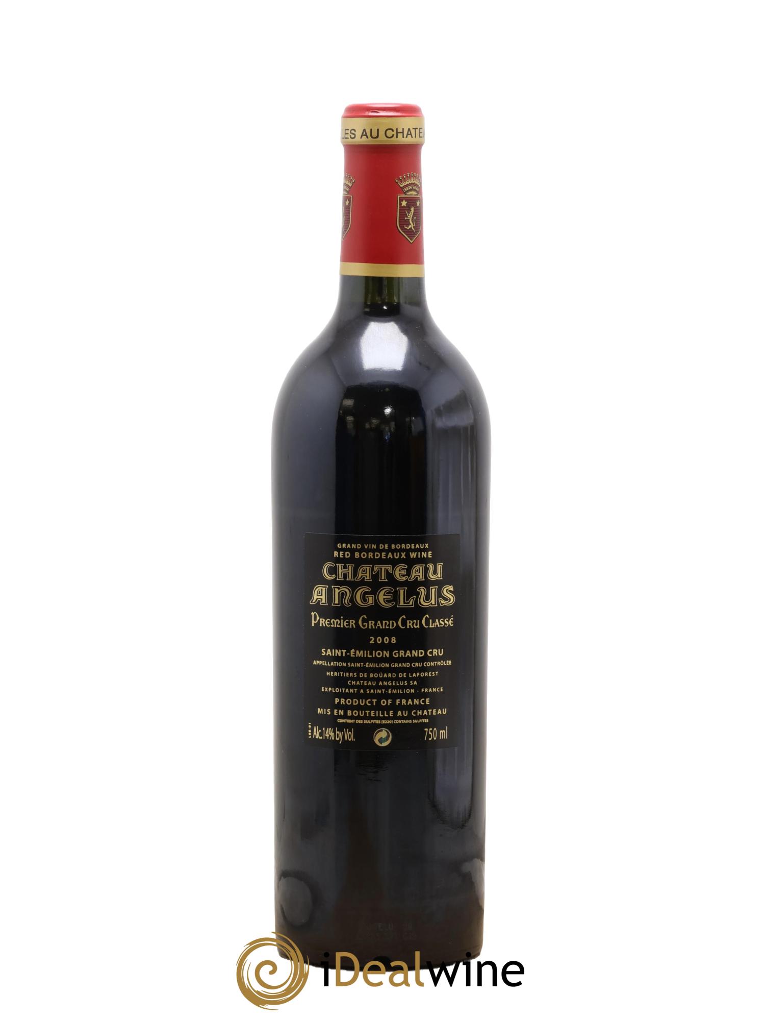 Château Angélus 1er Grand Cru Classé A 2008 - Lot of 1 bottle - 1