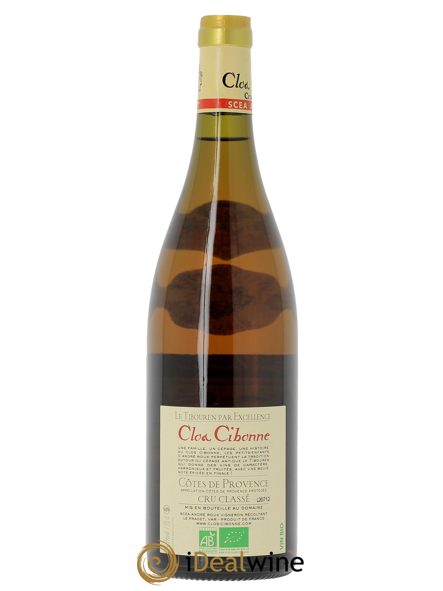 Côtes de Provence Clos Cibonne Prestige Caroline 2023 - Lot de 1 bouteille - 1