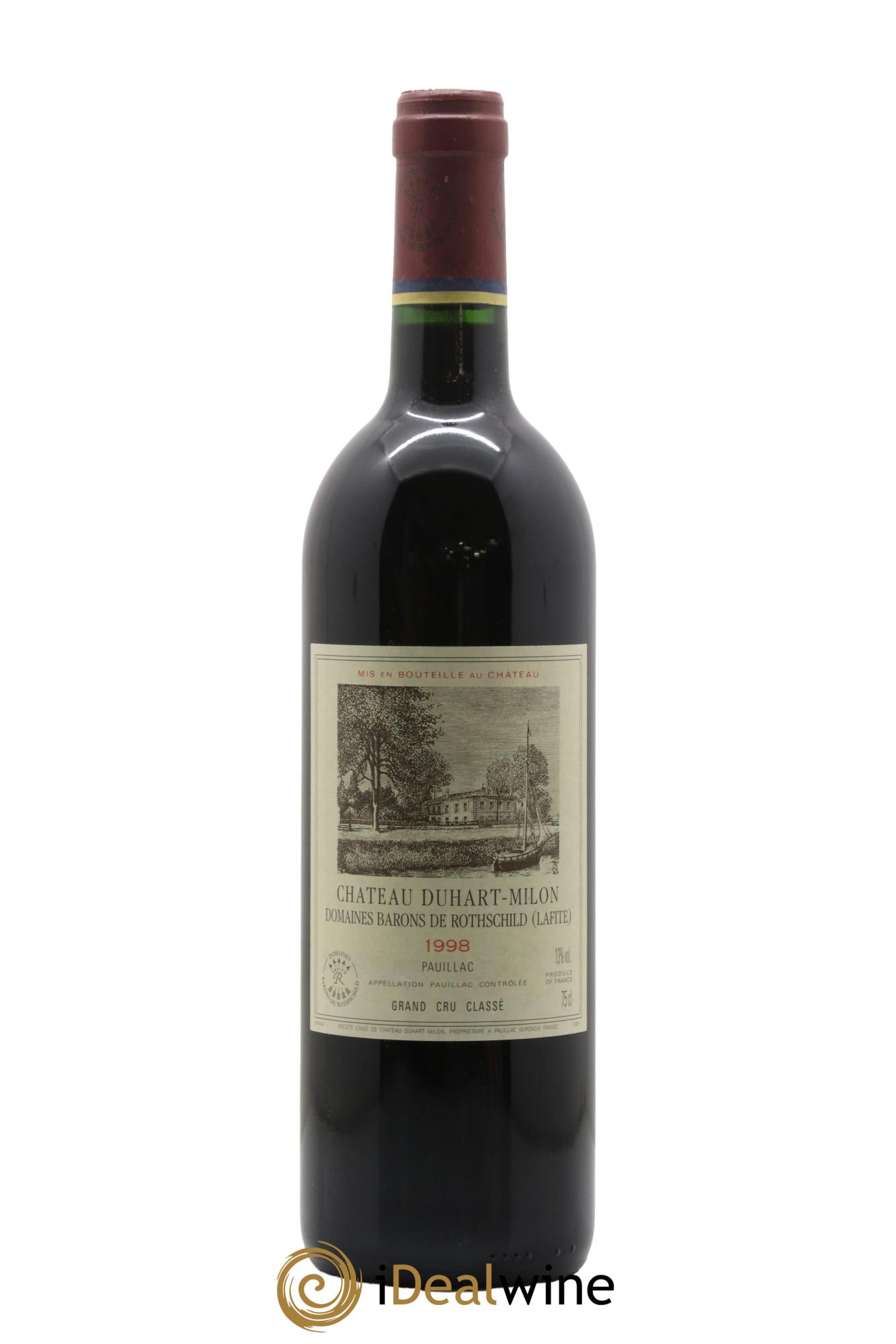 Château Duhart-Milon 4ème Grand Cru Classé 1998 - Lot de 1 bouteille - 0