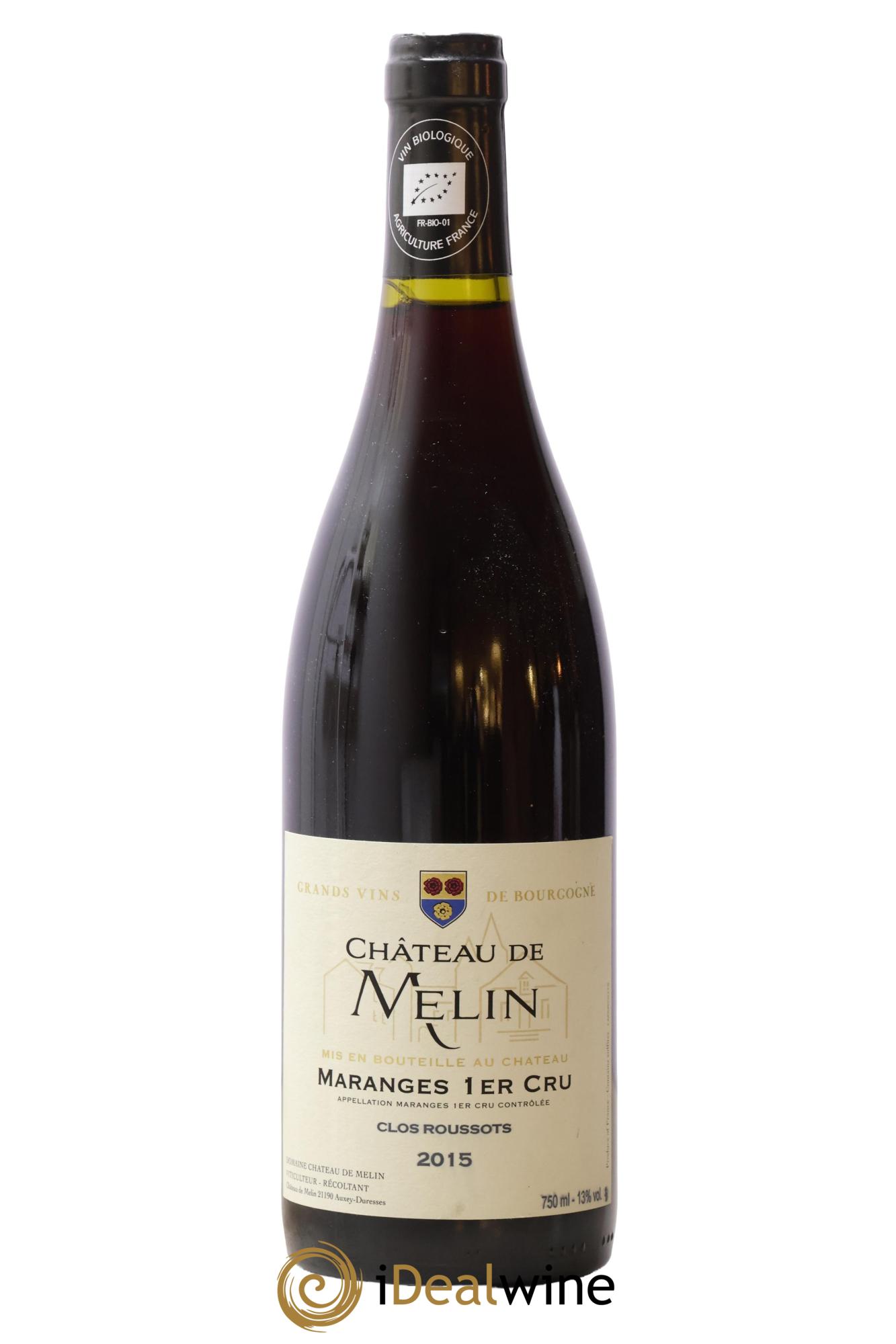 Maranges 1er Cru Clos Roussots Château De Melin 2015 - Lotto di 1 bottiglia - 0