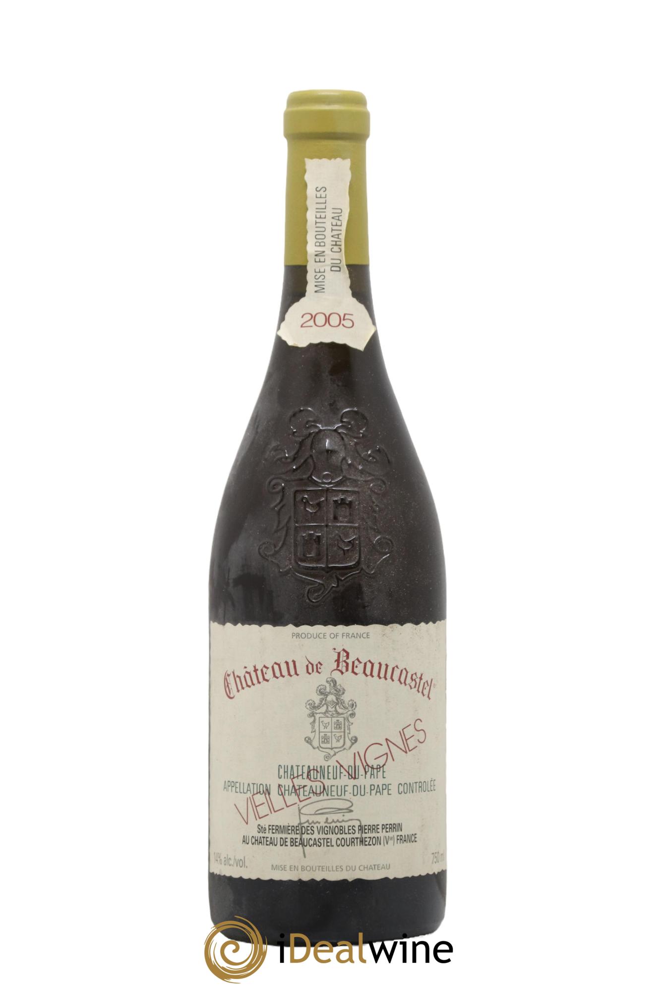 Châteauneuf-du-Pape Château de Beaucastel Vieilles vignes Roussanne Famille Perrin 2005 - Lot de 1 bouteille - 0