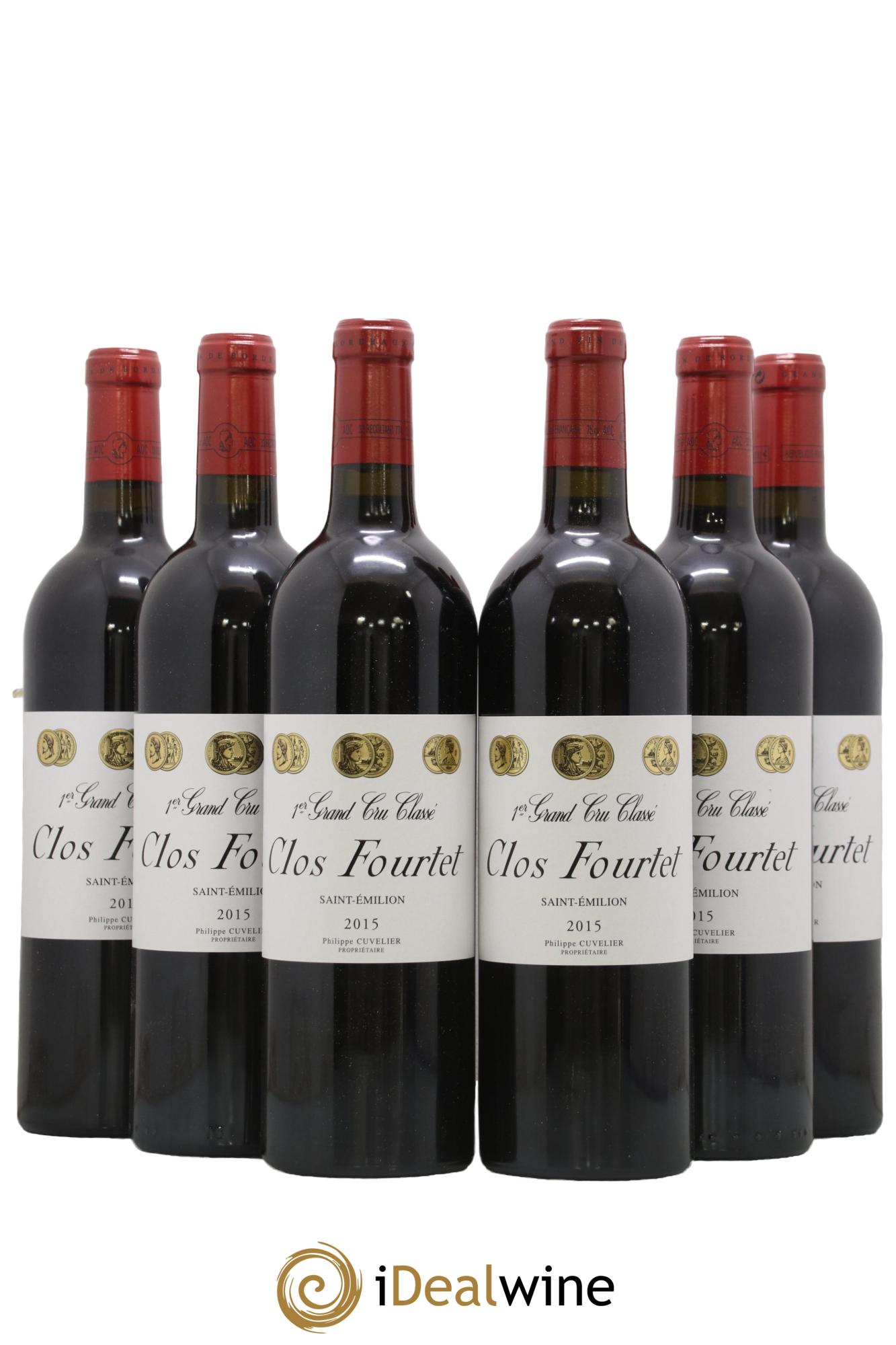 Clos Fourtet 1er Grand Cru Classé B 2015 - Lot de 6 bouteilles - 0