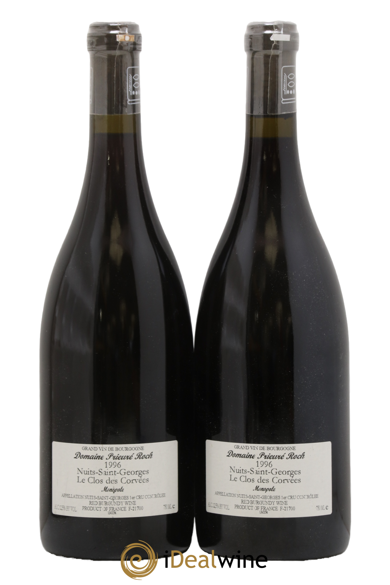 Nuits-Saint-Georges 1er Cru Le Clos des Corvées Prieuré Roch 1996 - Lot de 2 bouteilles - 1