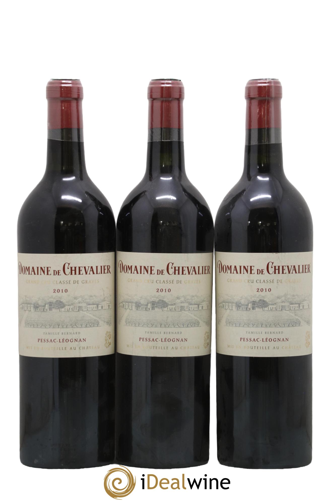 Domaine de Chevalier Cru Classé de Graves 2010 - Lot de 3 bouteilles - 0