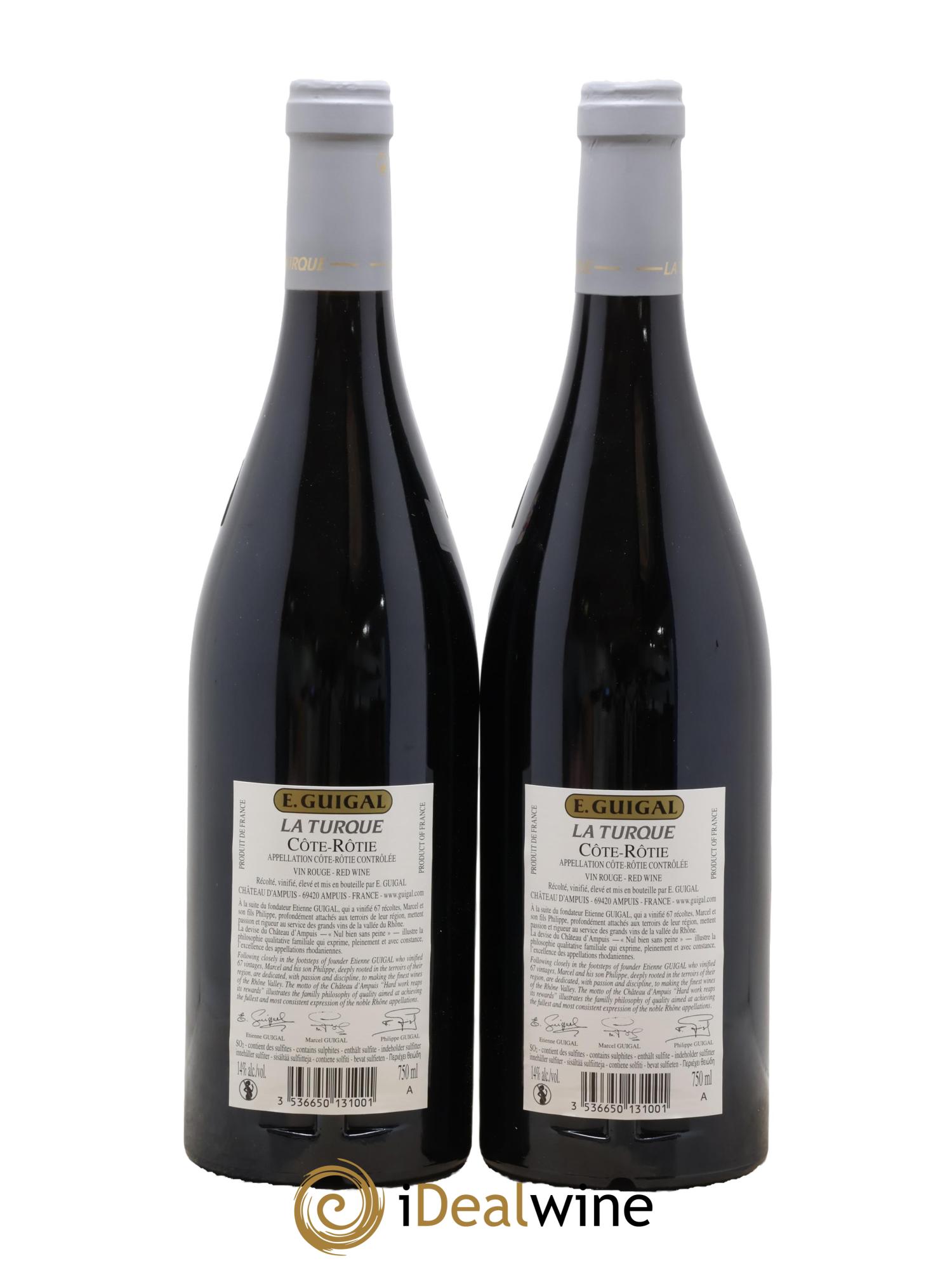 Côte-Rôtie La Turque Guigal 2017 - Lot of 2 bottles - 1