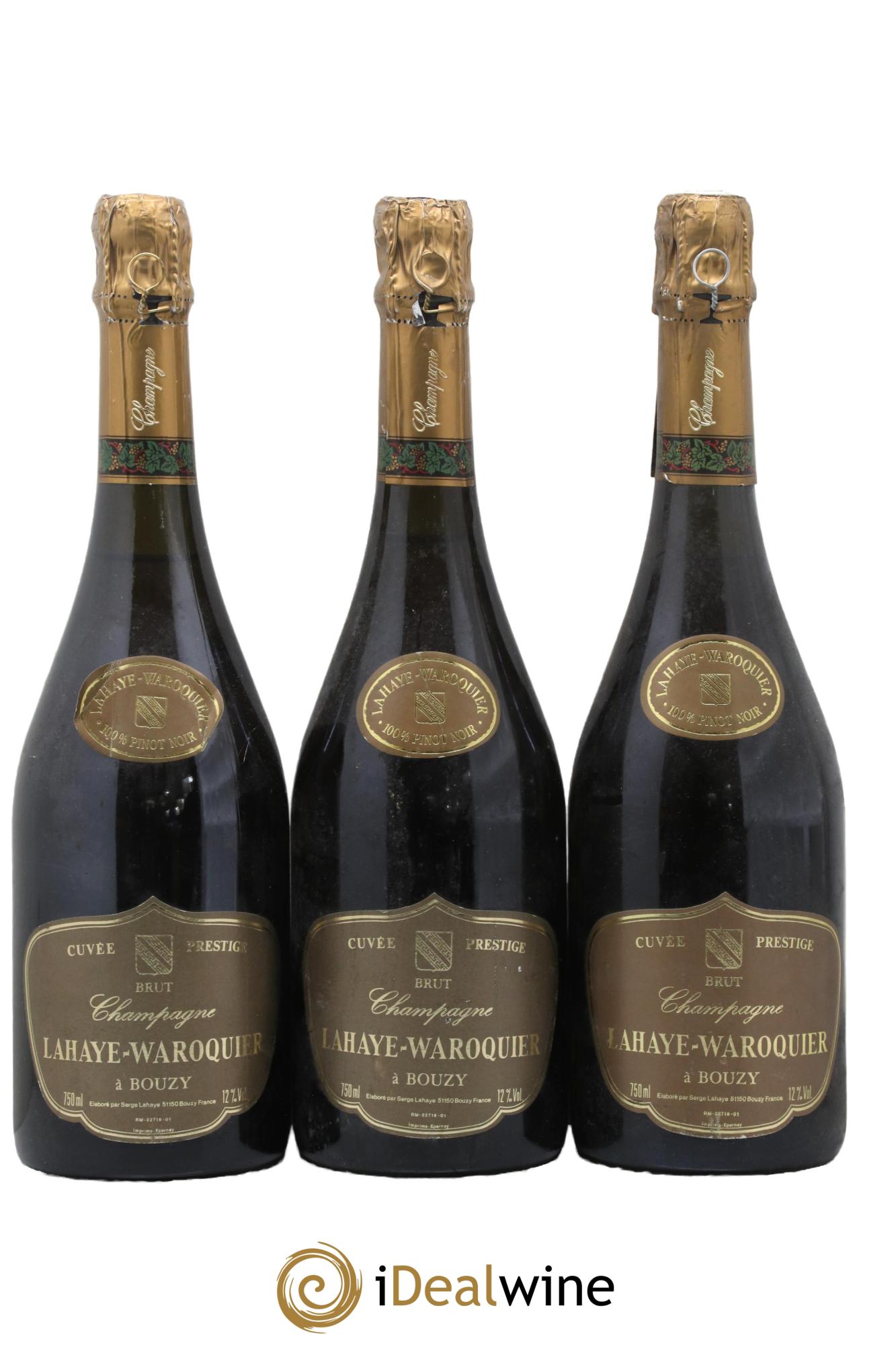 Champagne Cuvée Prestige Lahaye-Waroquier - Lot de 3 bouteilles - 0