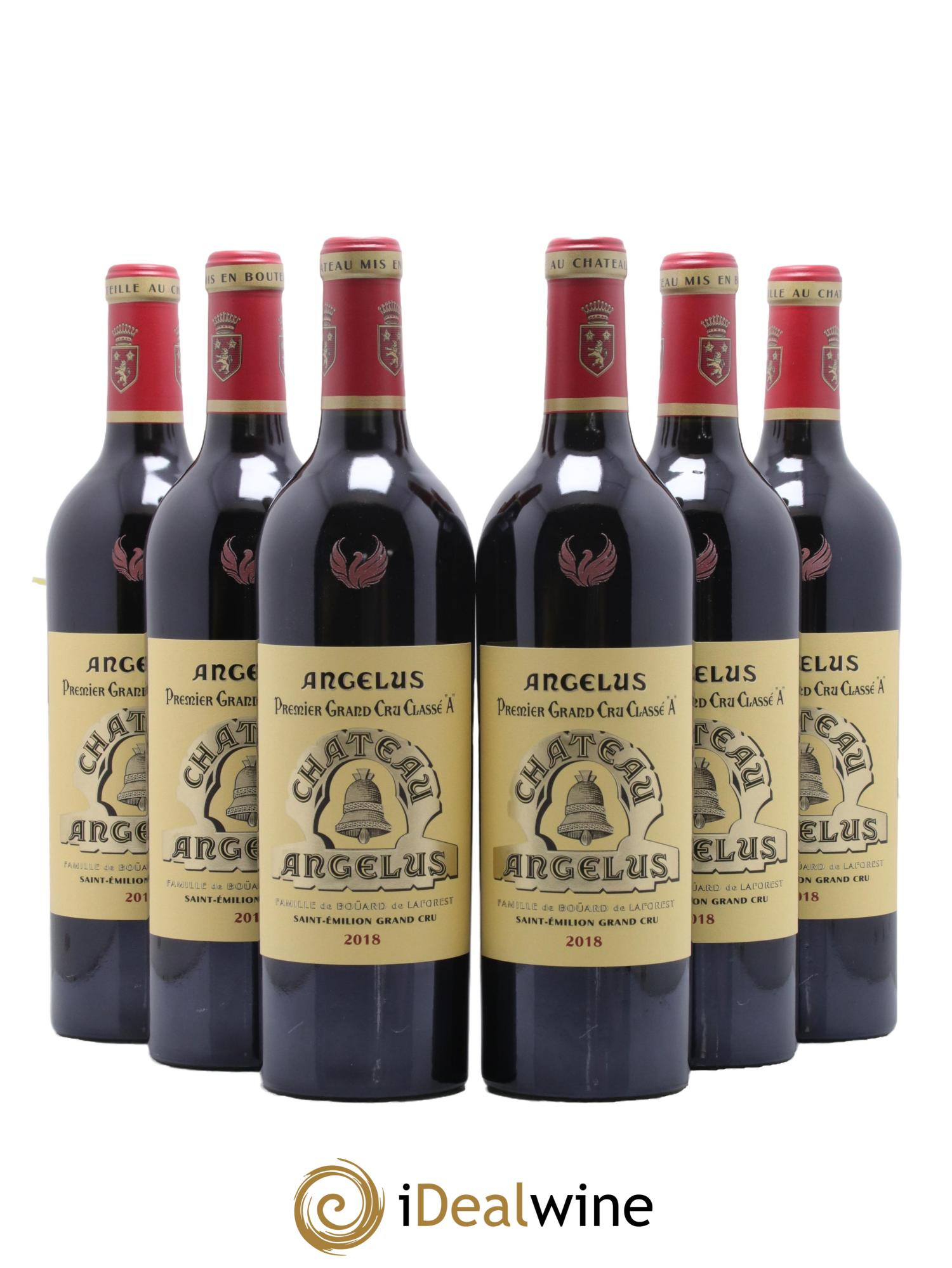 Château Angélus 1er Grand Cru Classé A 2018 - Lot de 6 bouteilles - 0