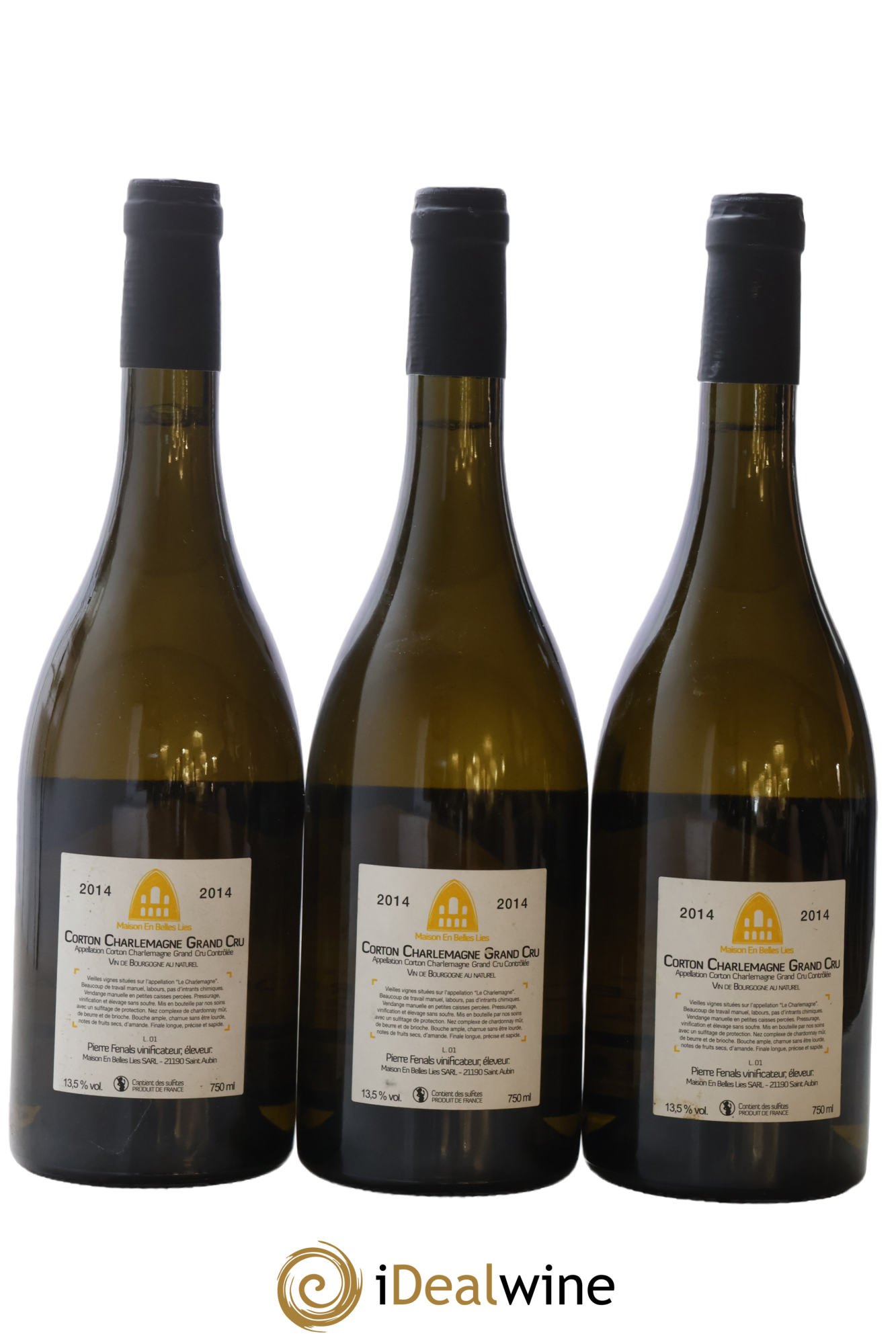 Corton-Charlemagne Grand Cru Maison En Belles Lies 2014 - Posten von 3 Flaschen - 1
