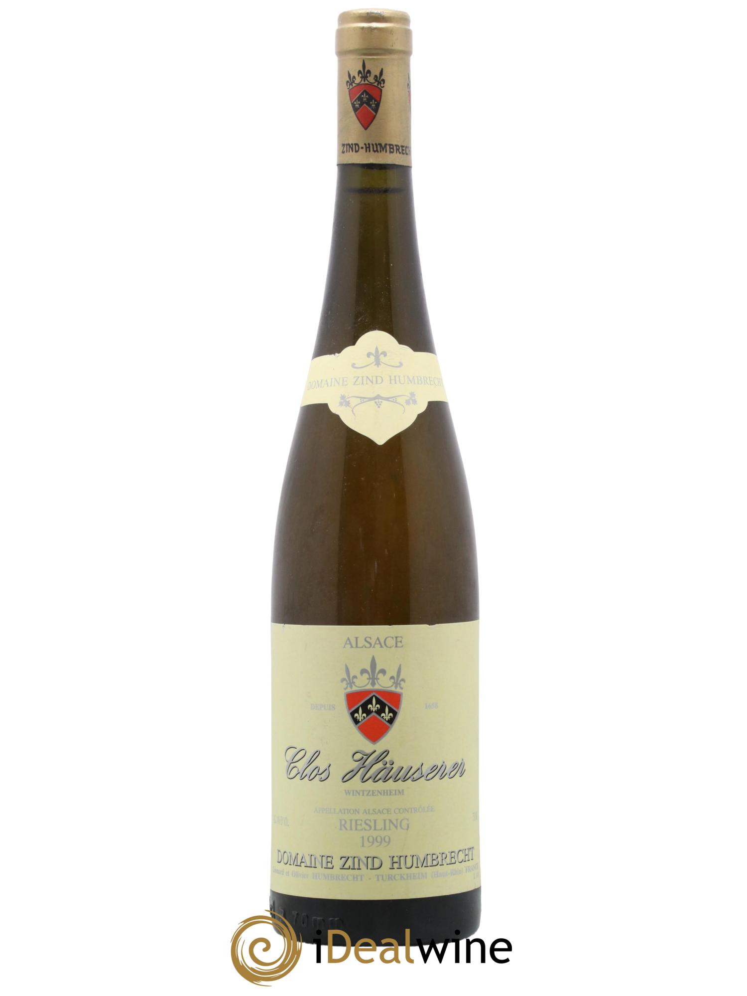 Alsace Riesling Clos Hauserer Zind-Humbrecht (Domaine) 1999 - Lot de 1 bouteille - 0