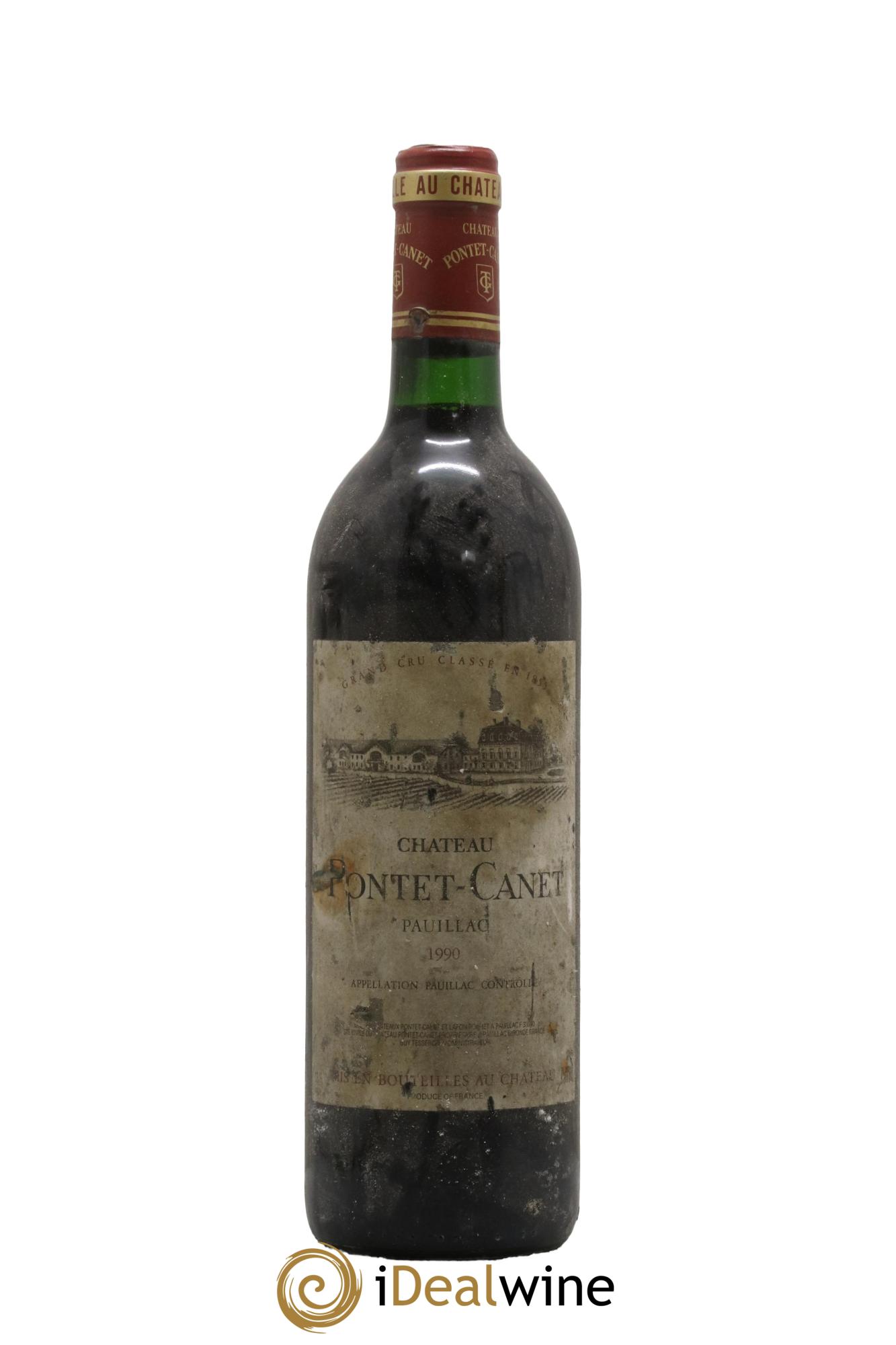 Château Pontet Canet 5ème Grand Cru Classé 1990 - Lot de 1 bouteille - 0