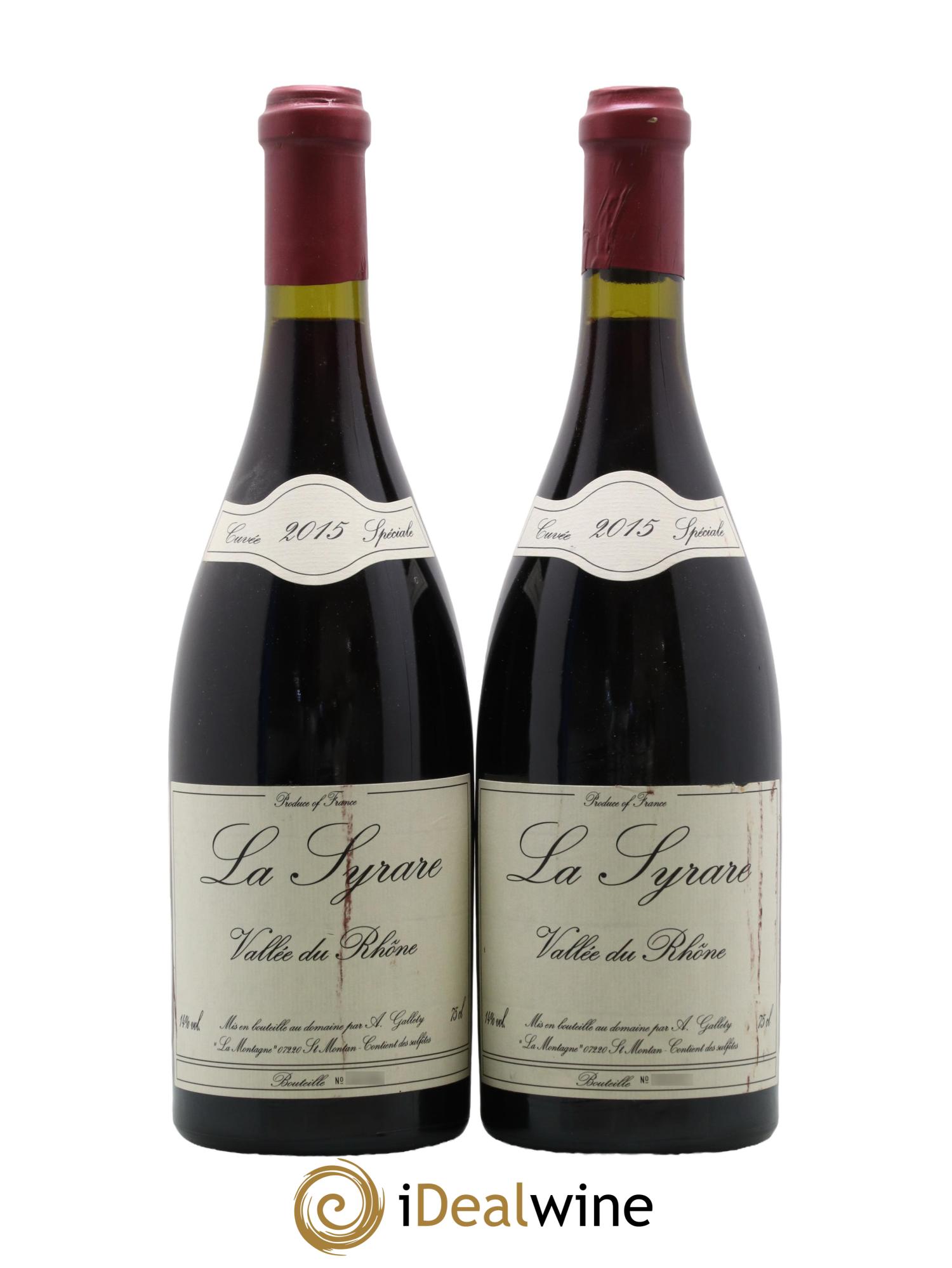 Côtes du Vivarais La Syrare Gallety (Domaine) 2015 - Lot de 2 bouteilles - 0